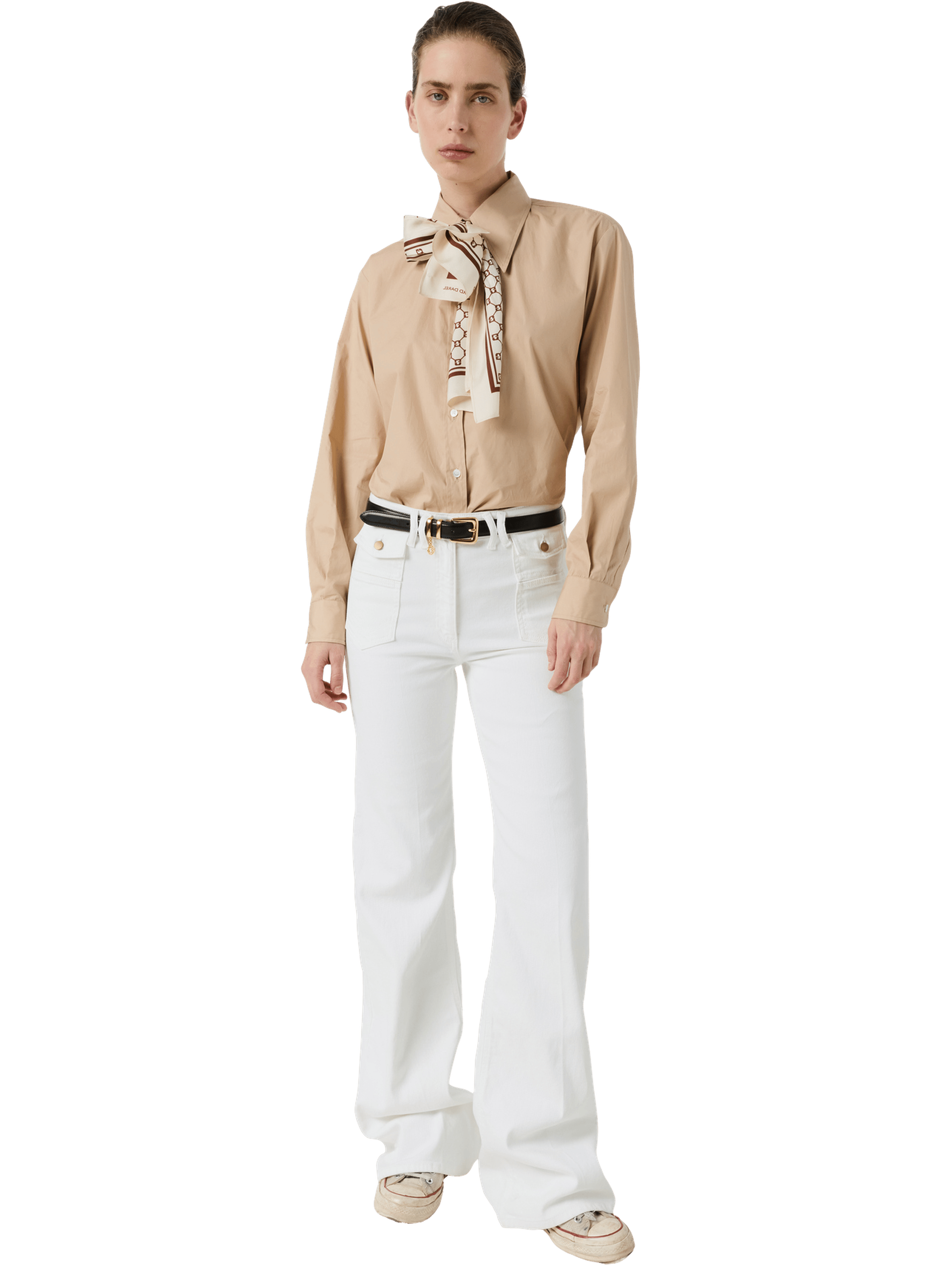 Jean flare - anna GERARD DAREL Blanc