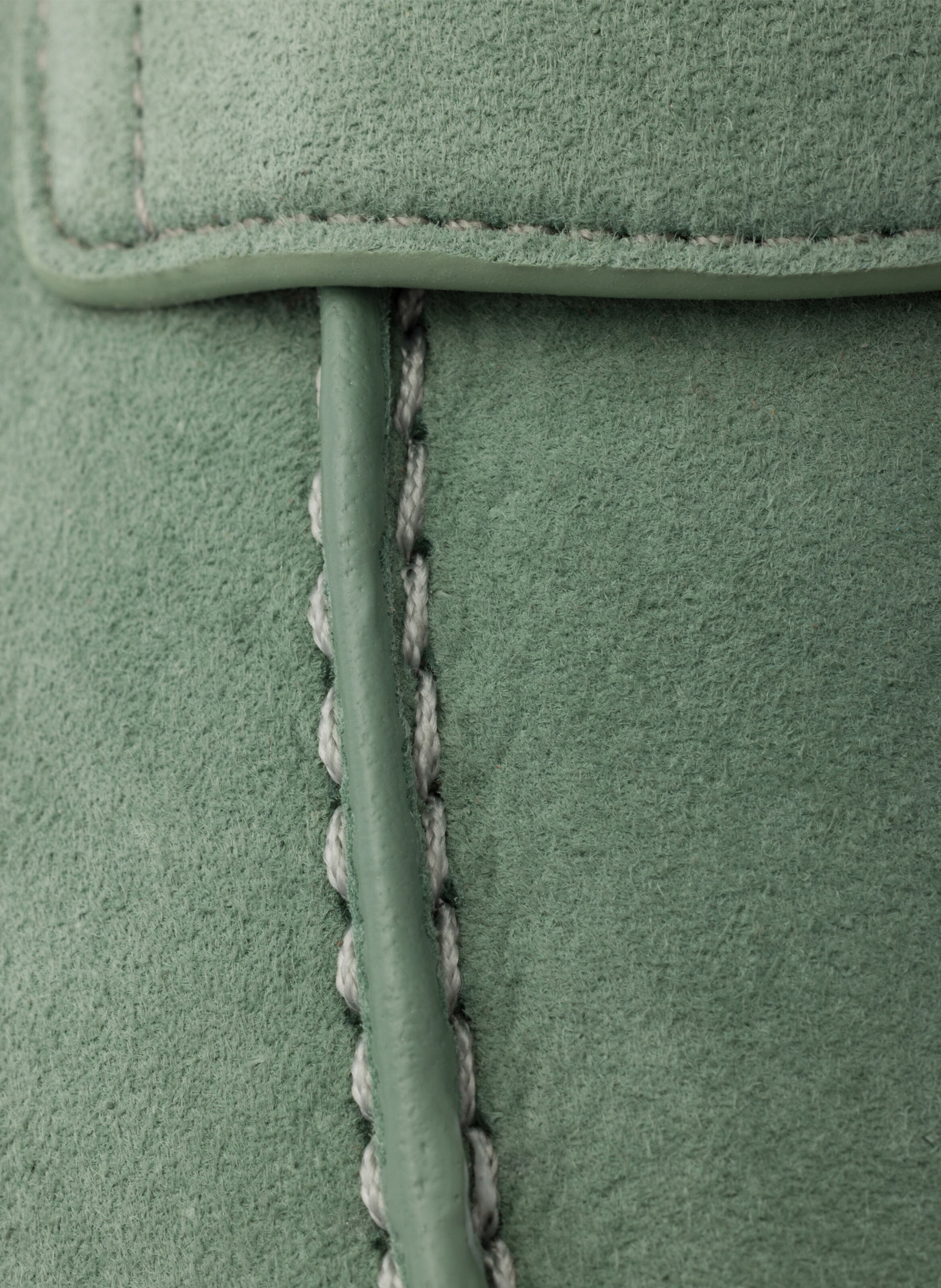 Mocassins en veau velours PRADA Vert