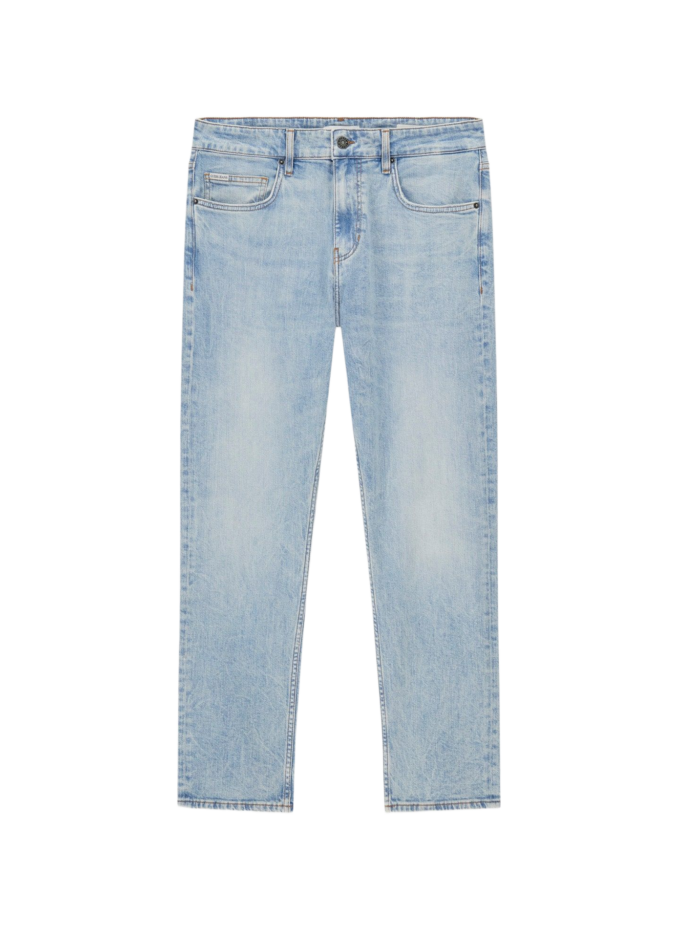 Cotton-blend jeans GUESS Blue