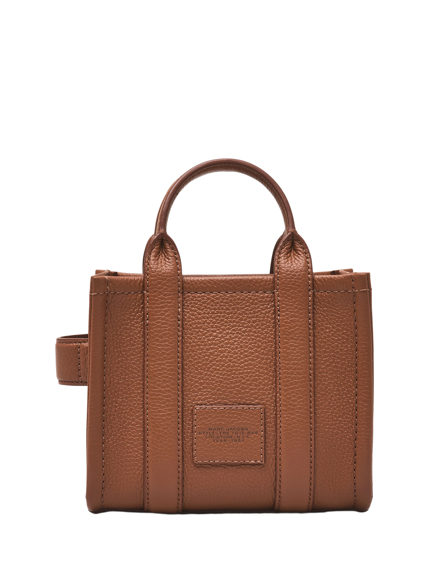 Borsa a tracolla in pelle Micro Tote Bag MARC JACOBS Marrone