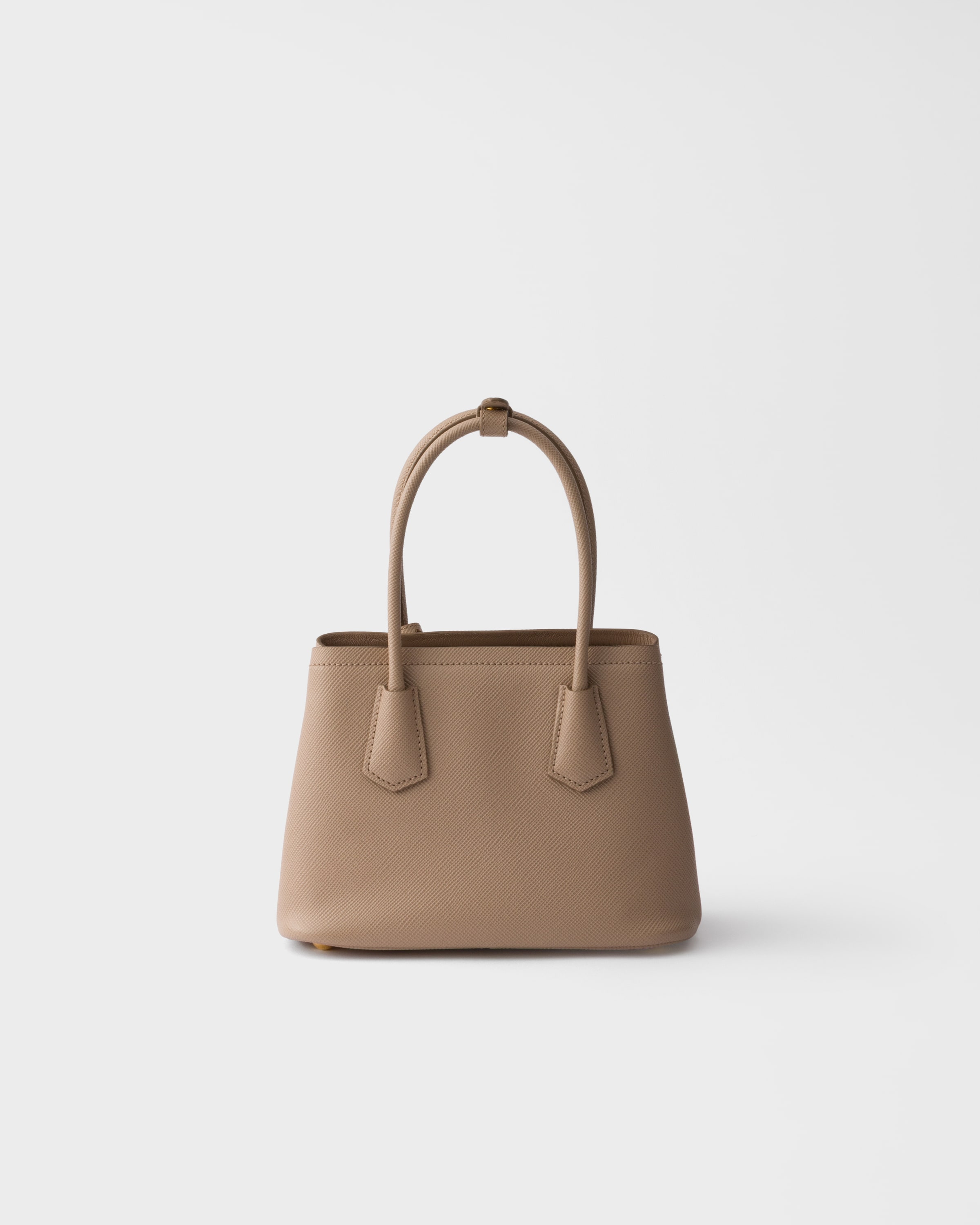 Mini sac prada double en cuir saffiano PRADA Rose