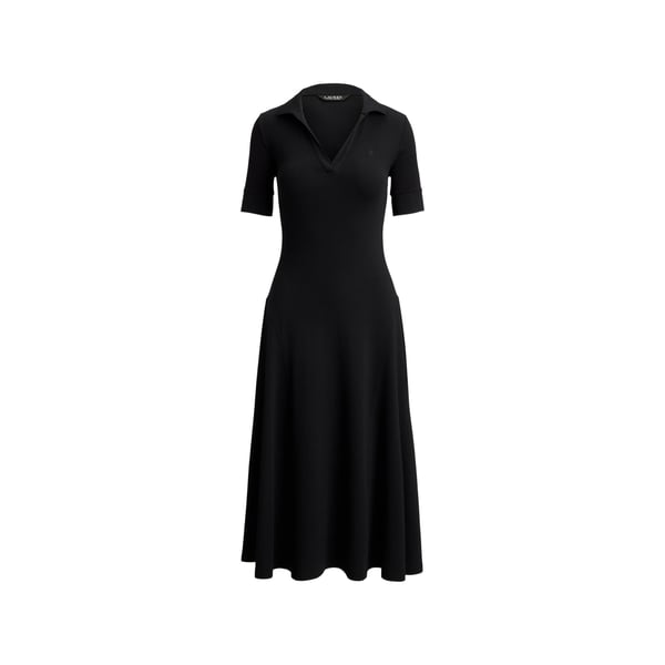 Robe midi nervurée en coton mélangé Robe midi nervurée en coton mélangé