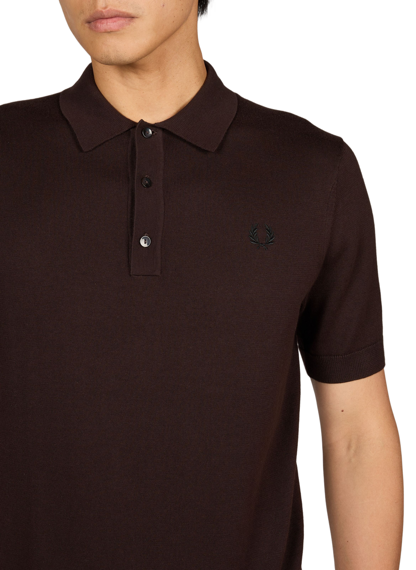Short sleeve cotton polo shirt FRED PERRY Brown