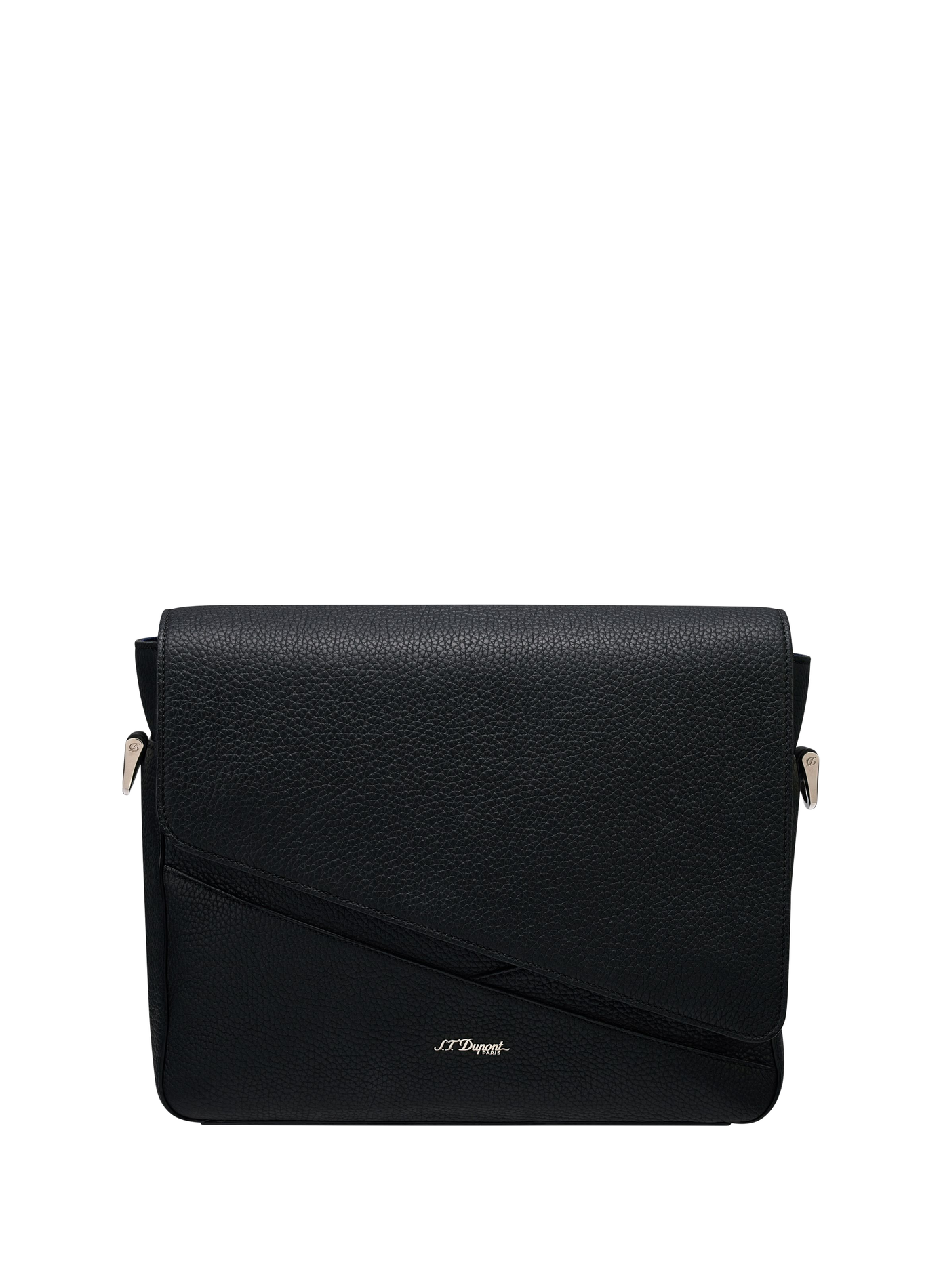 Neo Capsule leather messenger bag S.T. DUPONT Black