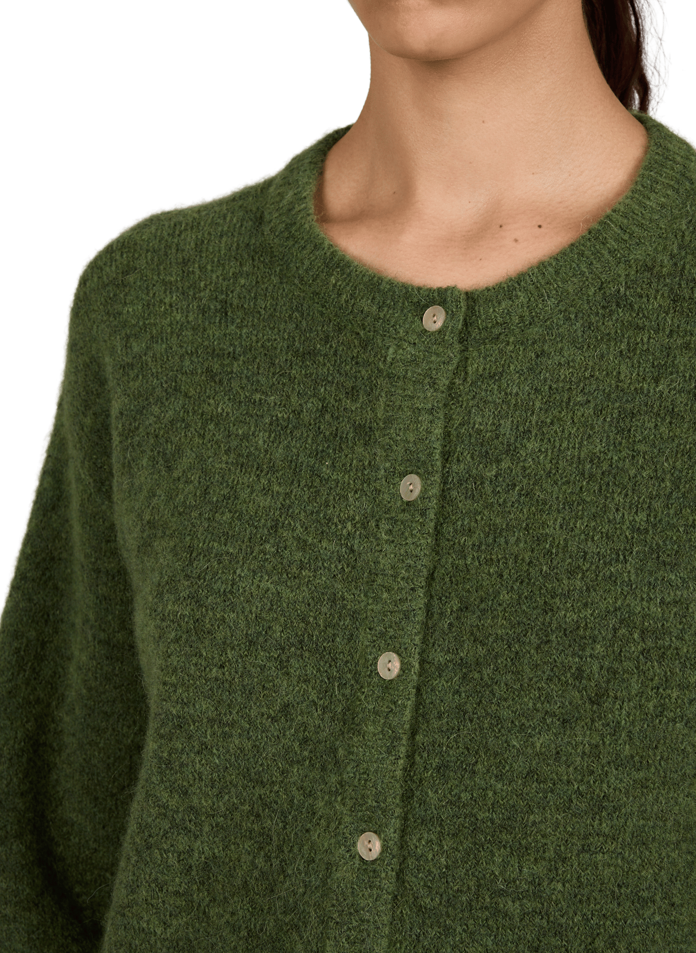 Cardigan aus Wollmischung OBJECT Braun