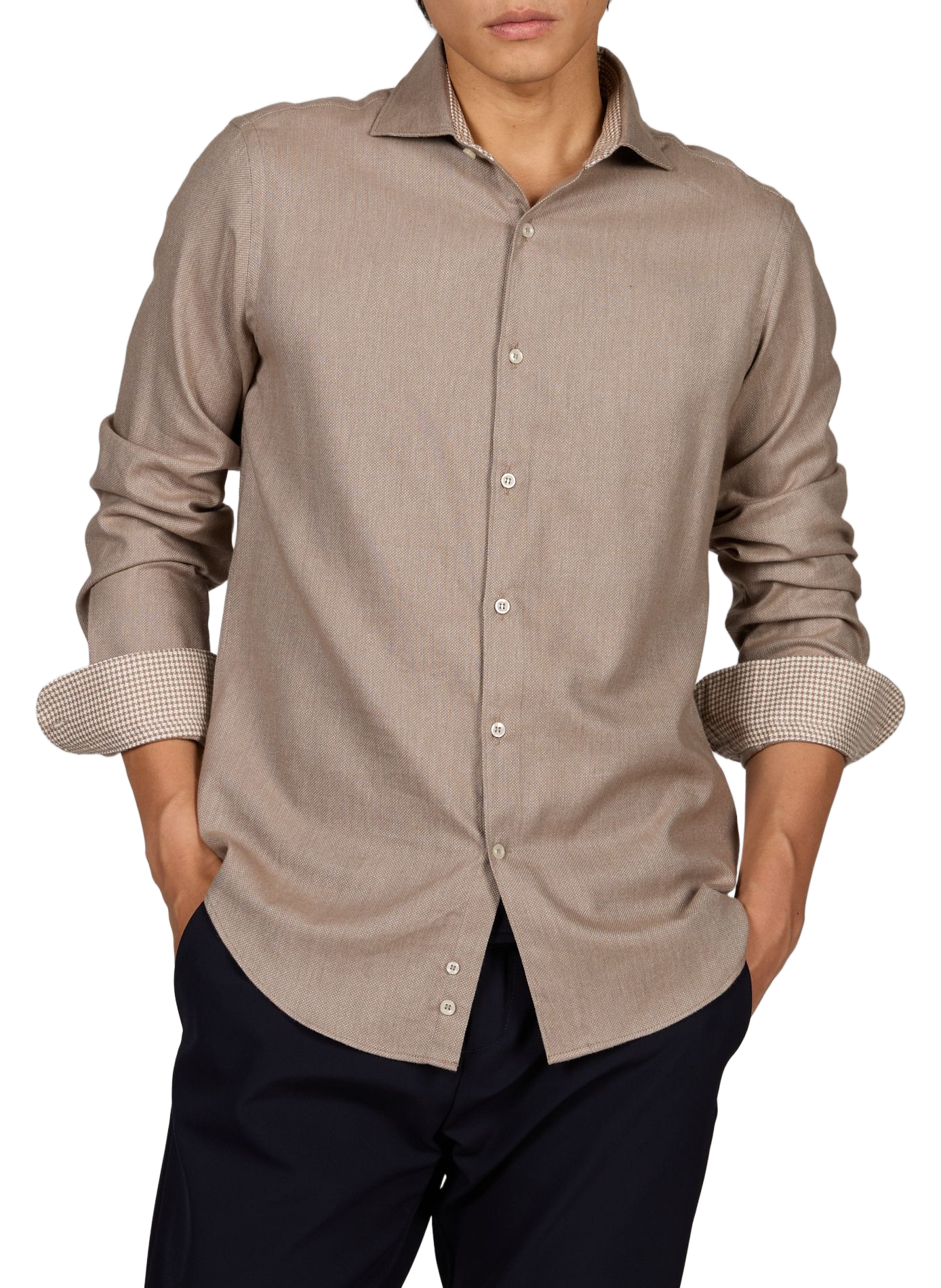 Cotton-blend shirt PAUL & SHARK Beige