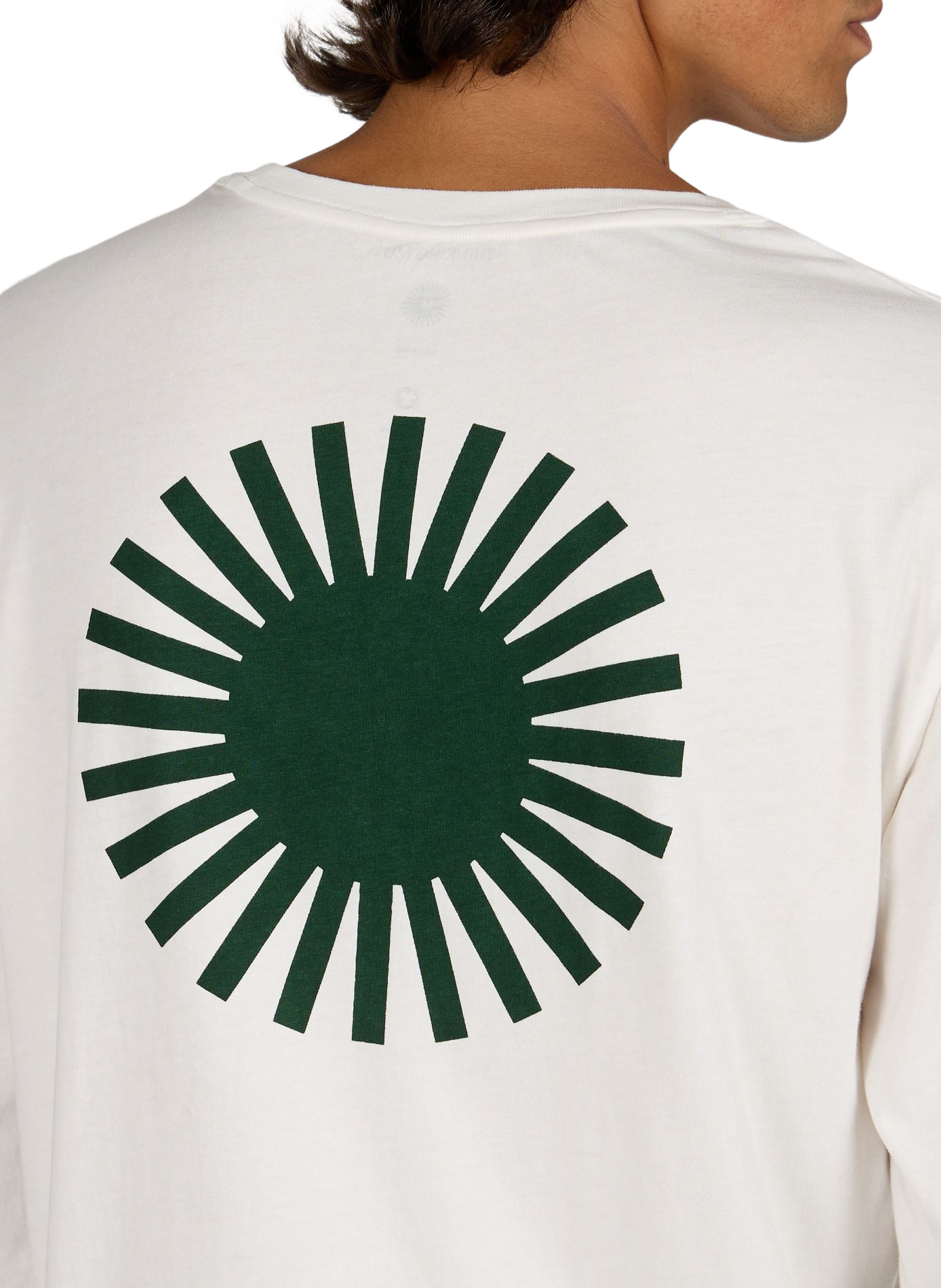 T-shirt met ronde hals en bedrukking THINKING MU Wit