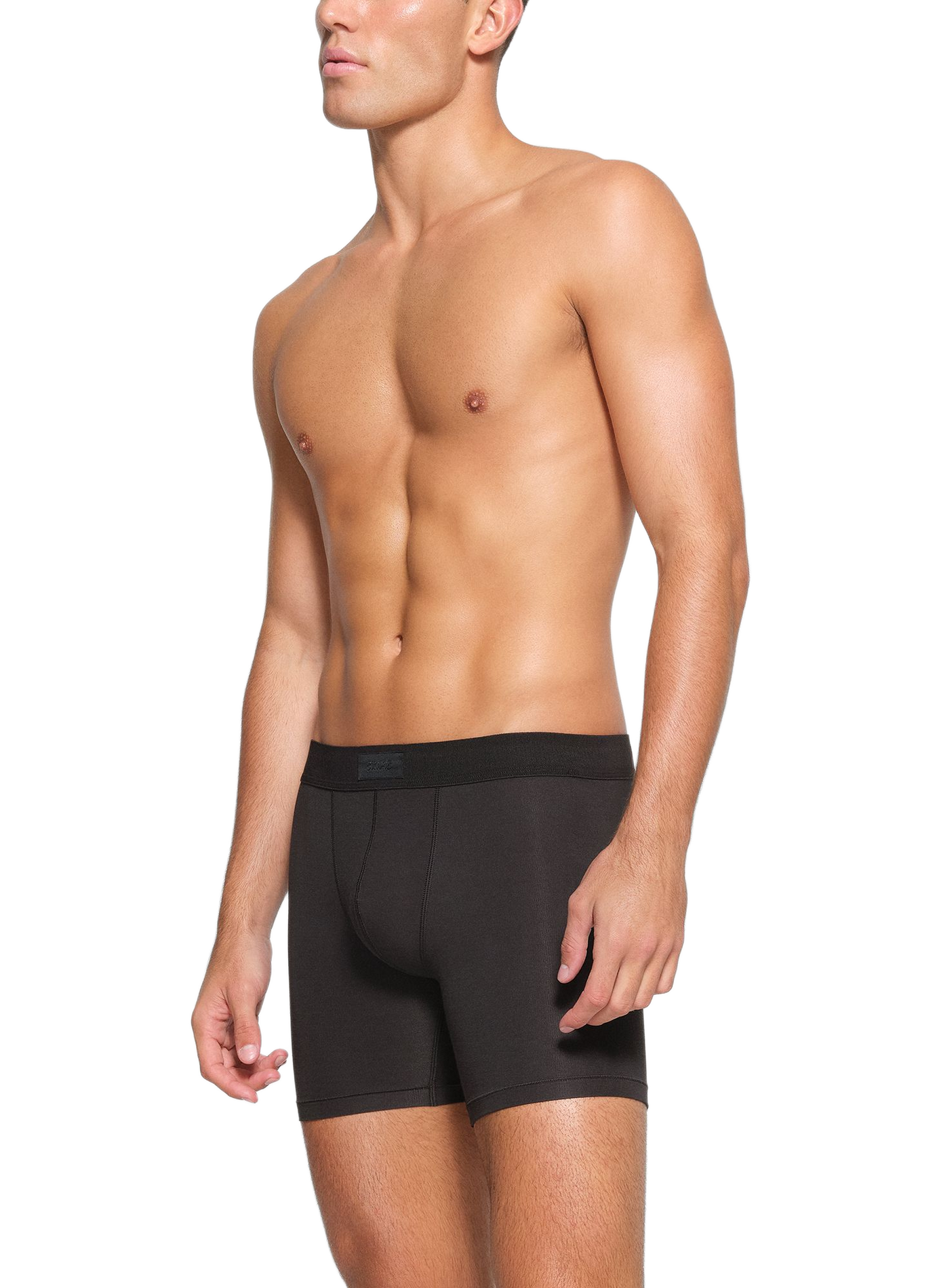 Set of three cotton-blend boxers SKIMS Black