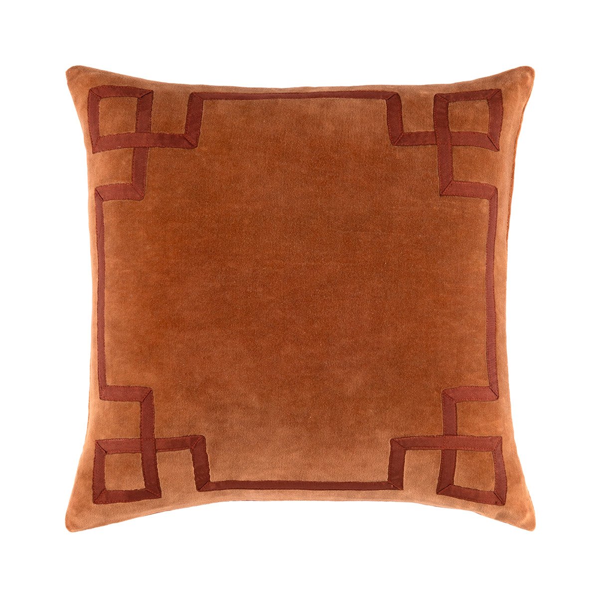 Housse de coussin en velours, calypso DESFORGES Marron
