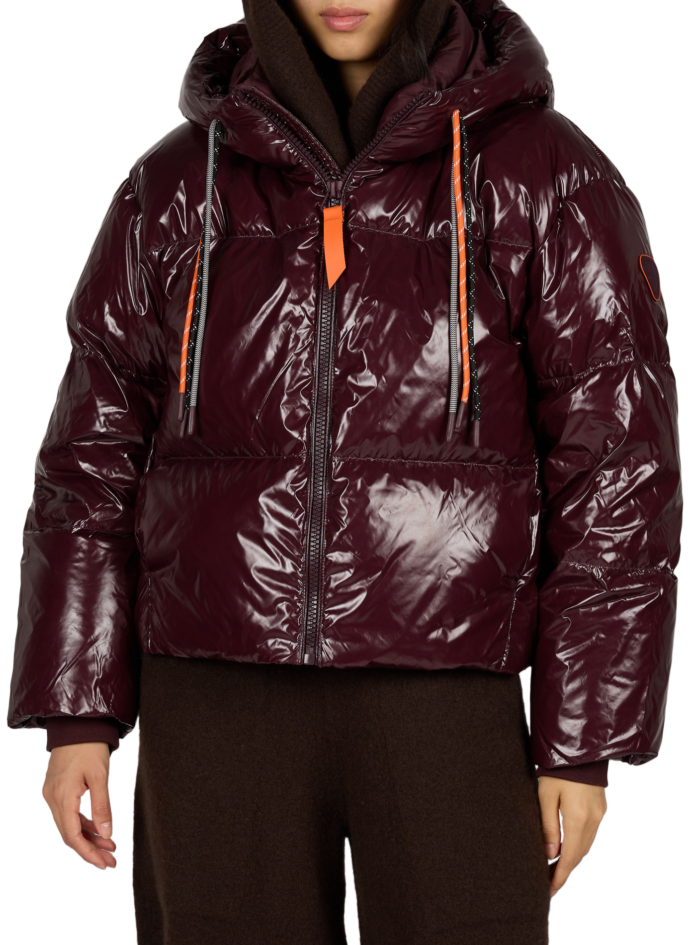 Shiny Lindsaybr trapeze puffer jacket GERTRUDE Red