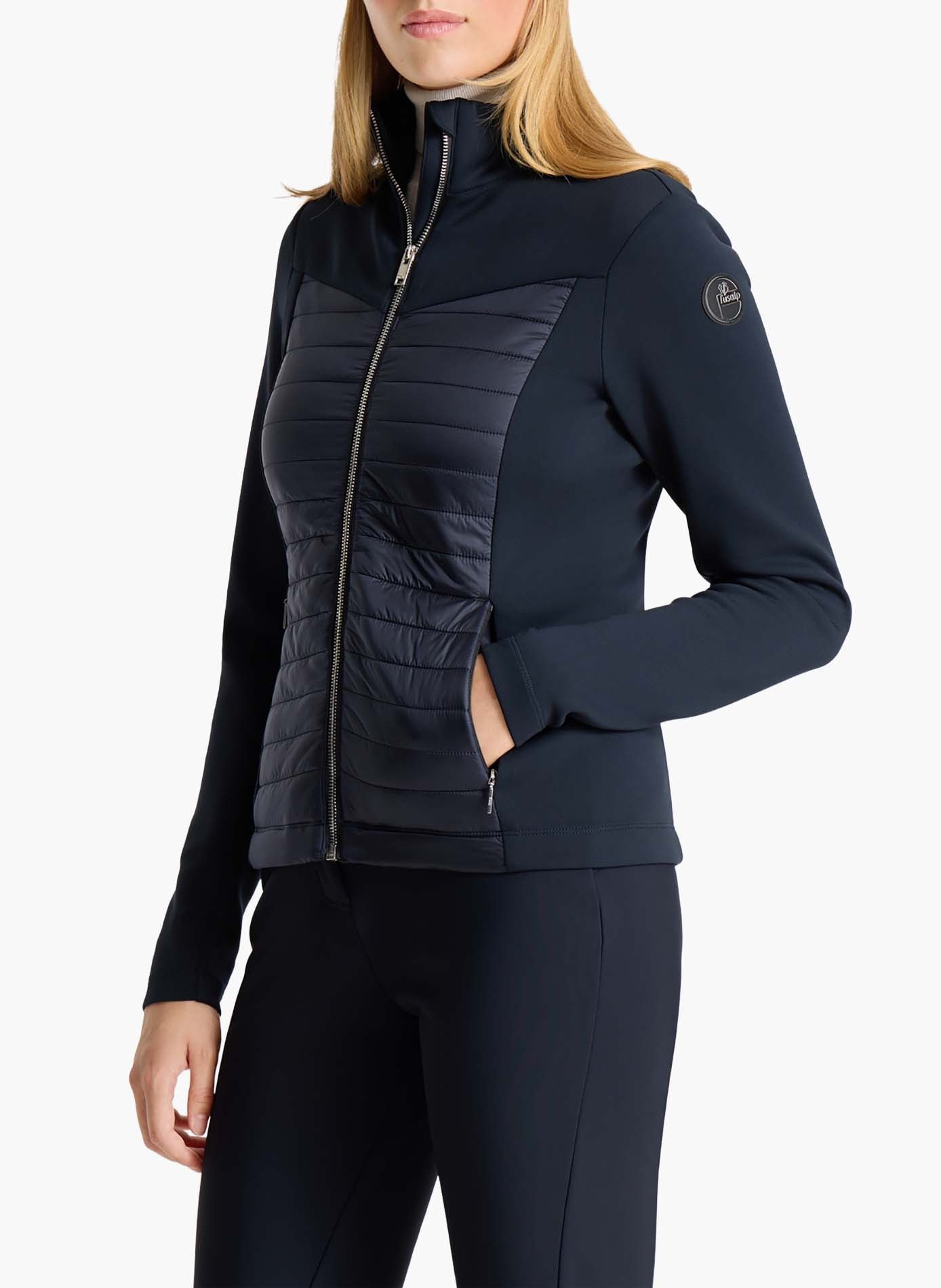 Veste technique asponita col montant coupe ajustée FUSALP Bleu