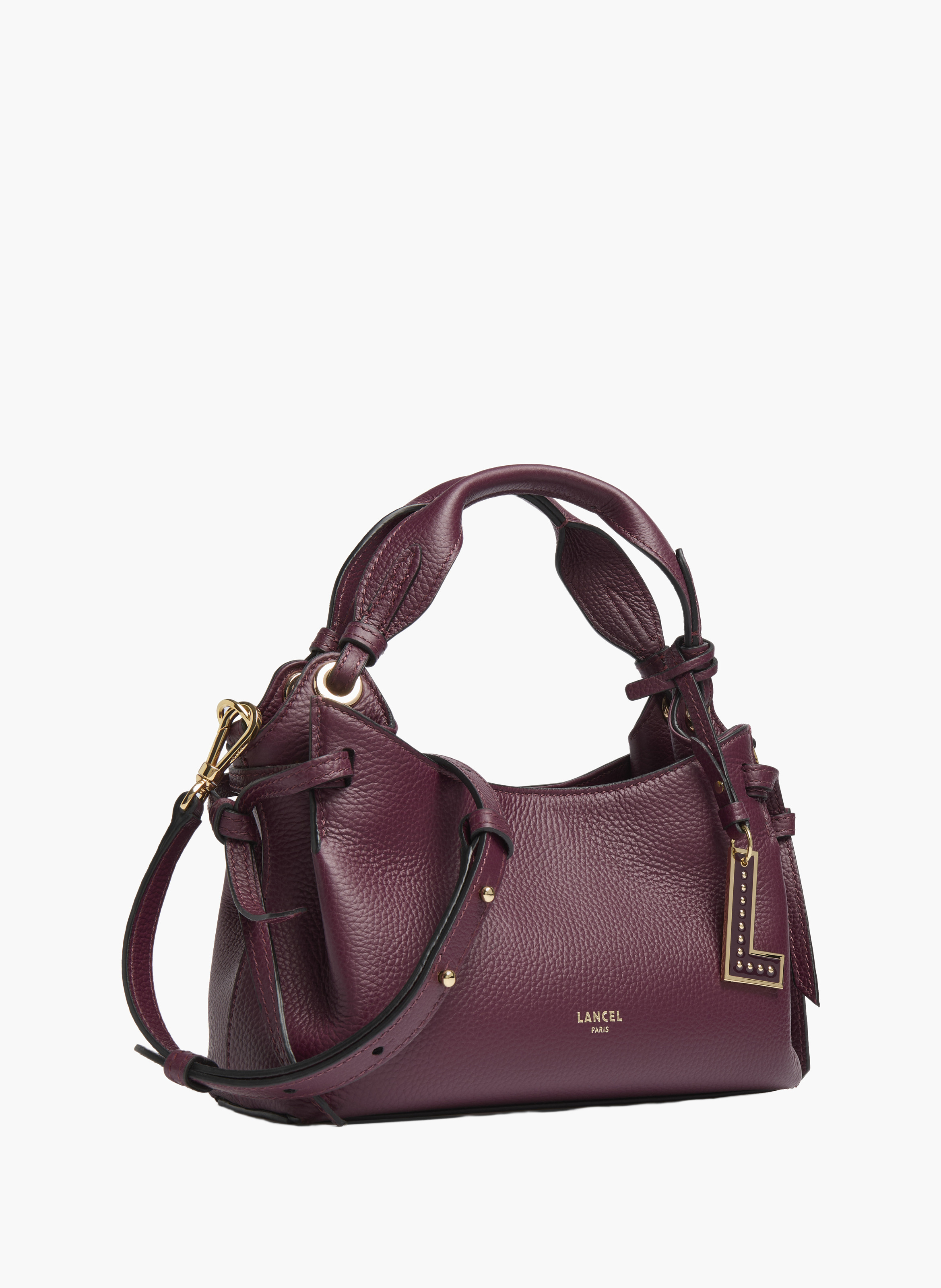 Sac mini tote LANCEL Violet