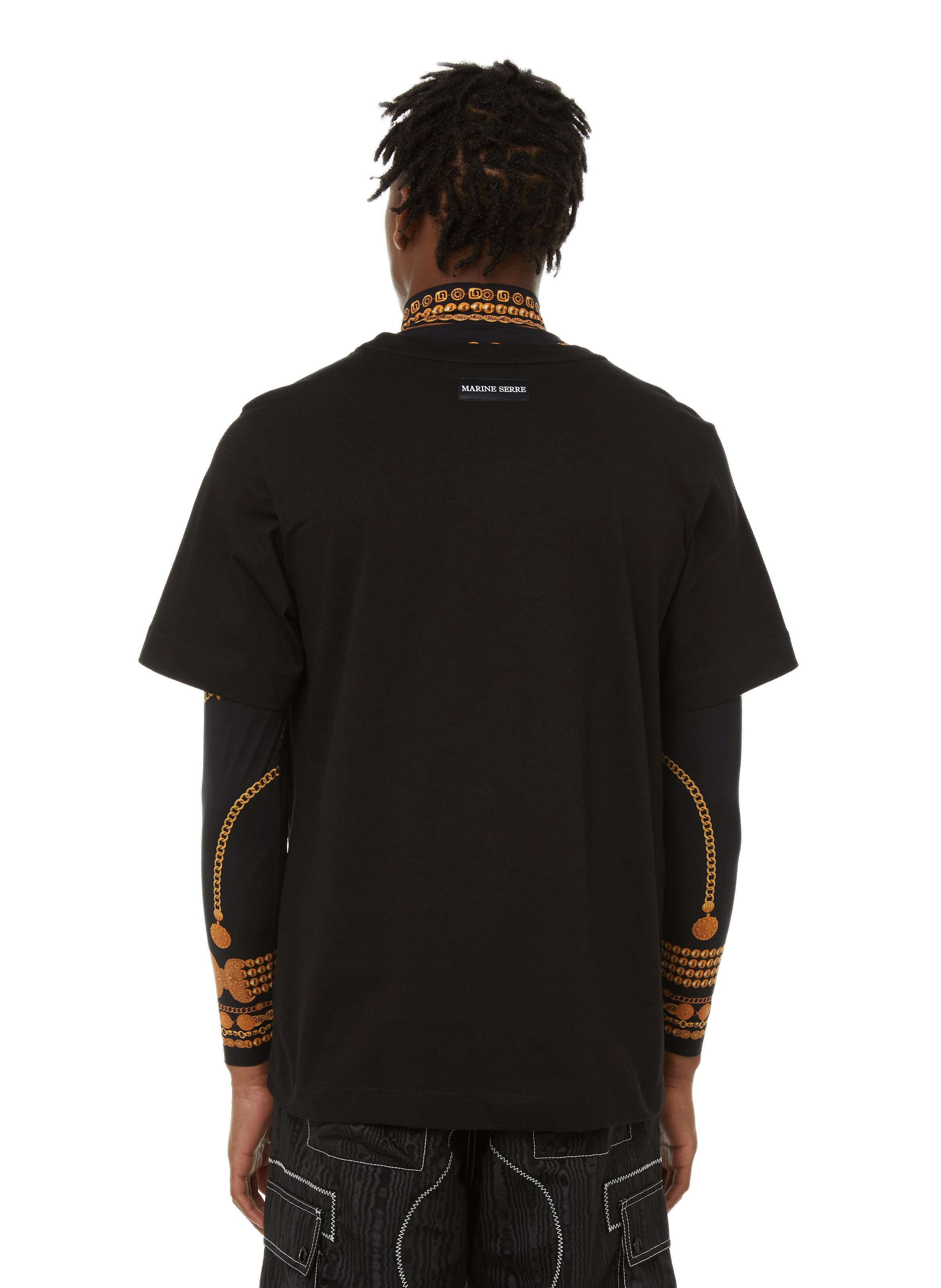 Round-neck cotton T-shirt MARINE SERRE Multicolour