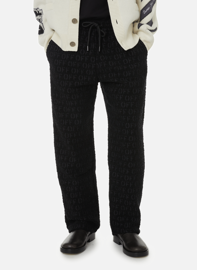OFF-WHITE textured jogging pants