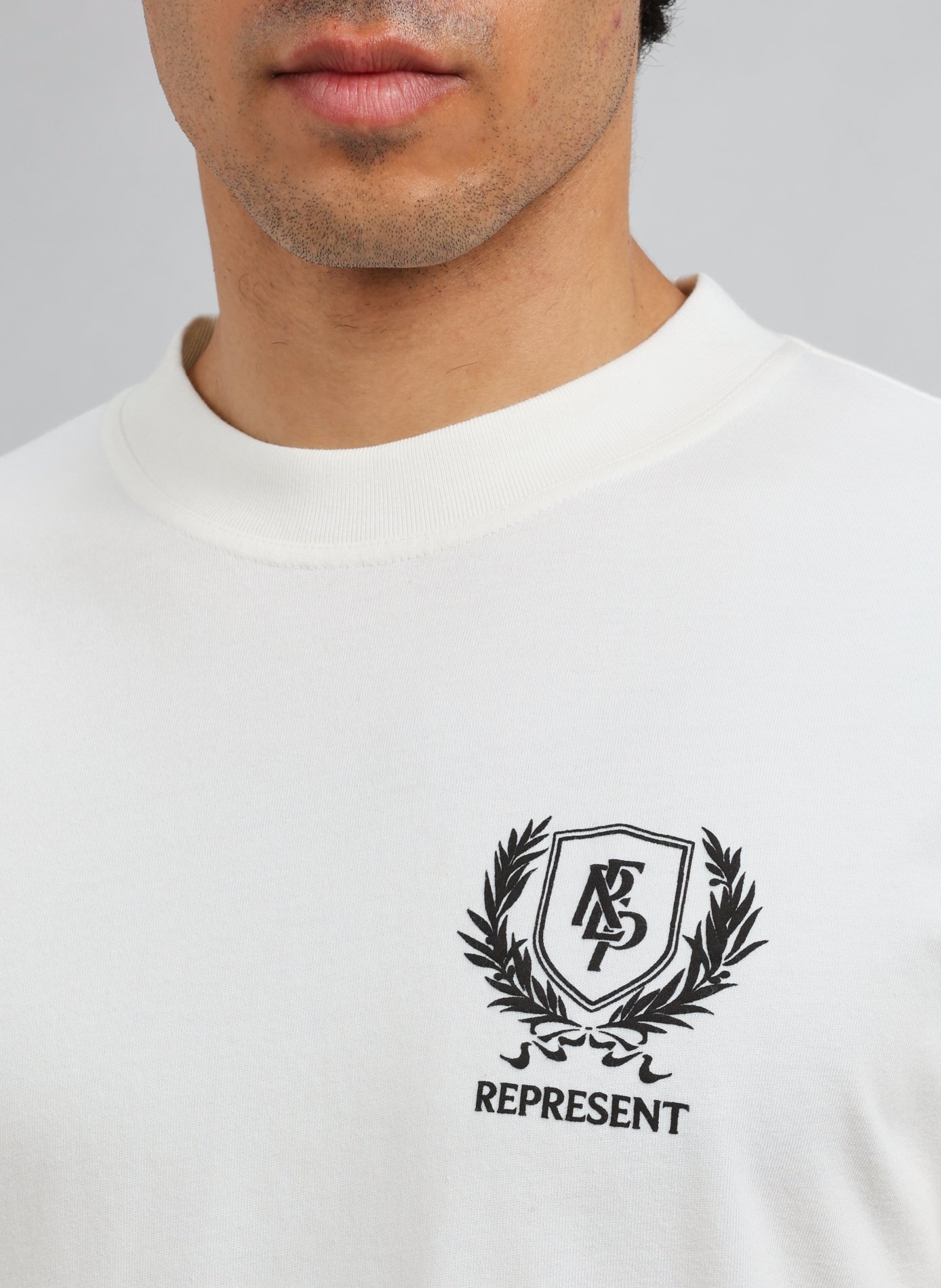 Printed cotton T-shirt REPRESENT White