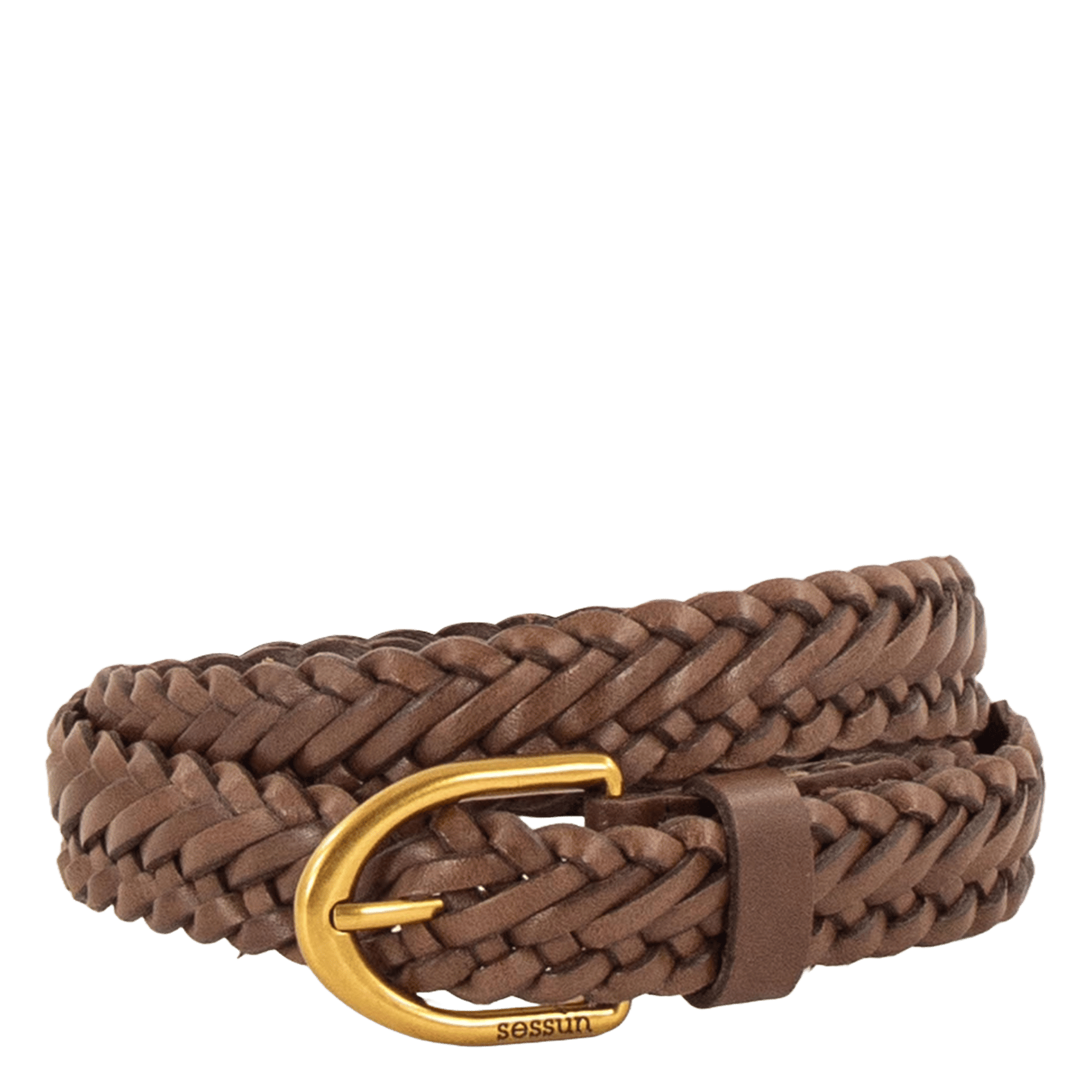Ceinture en cuir bonito SESSUN Marron