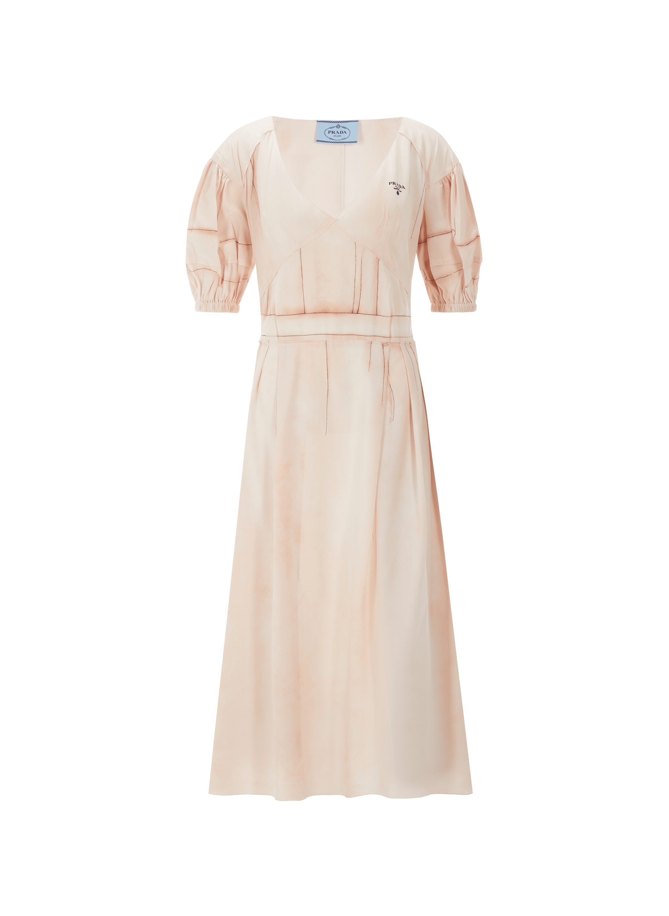 Silk midi skirt PRADA Pink