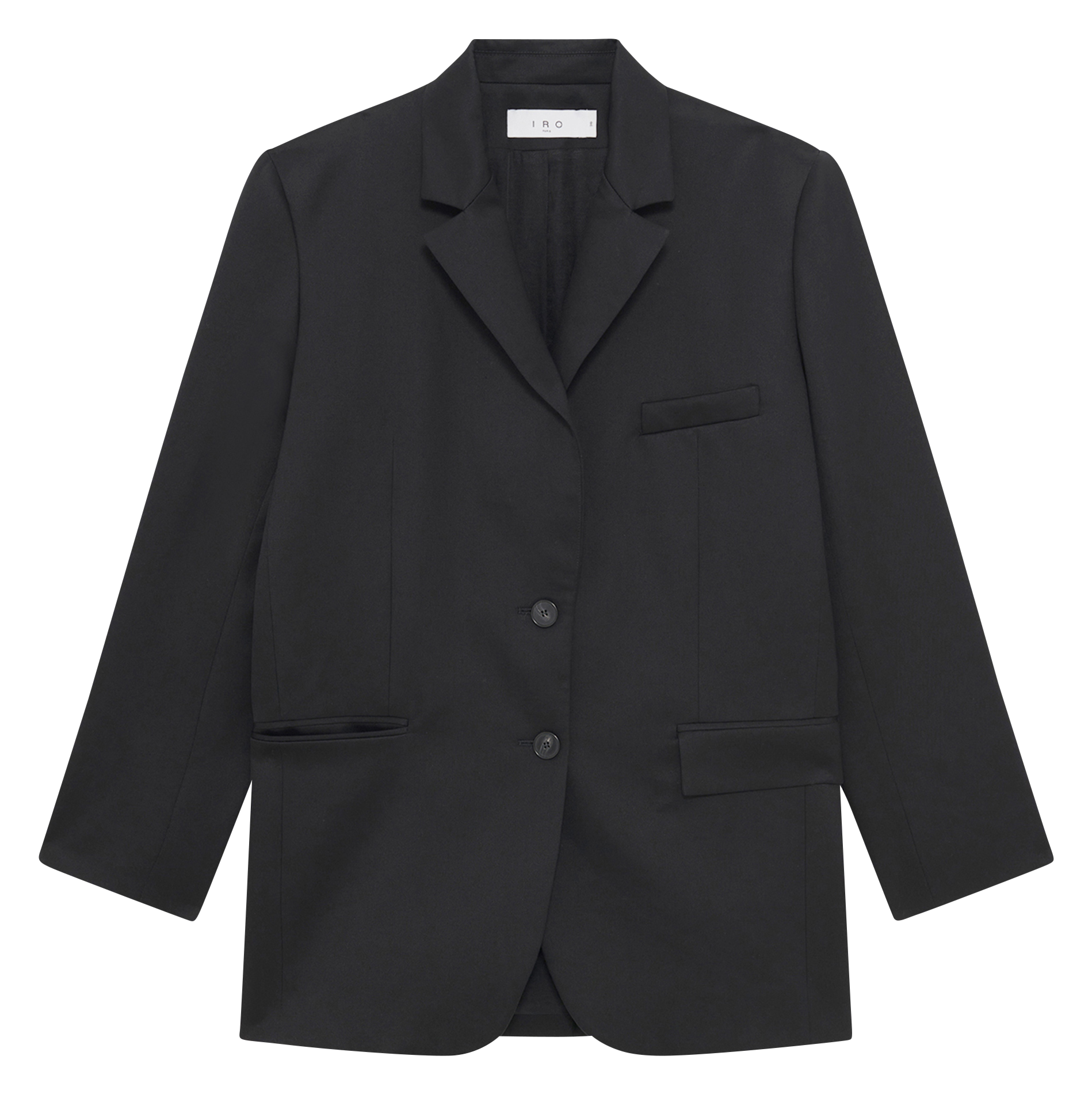 Veste tailleur droite unie douny IRO Noir