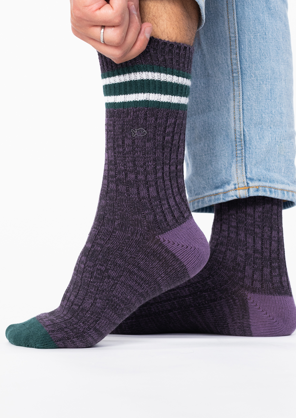 Chaussettes en coton épais club BILLYBELT Violet