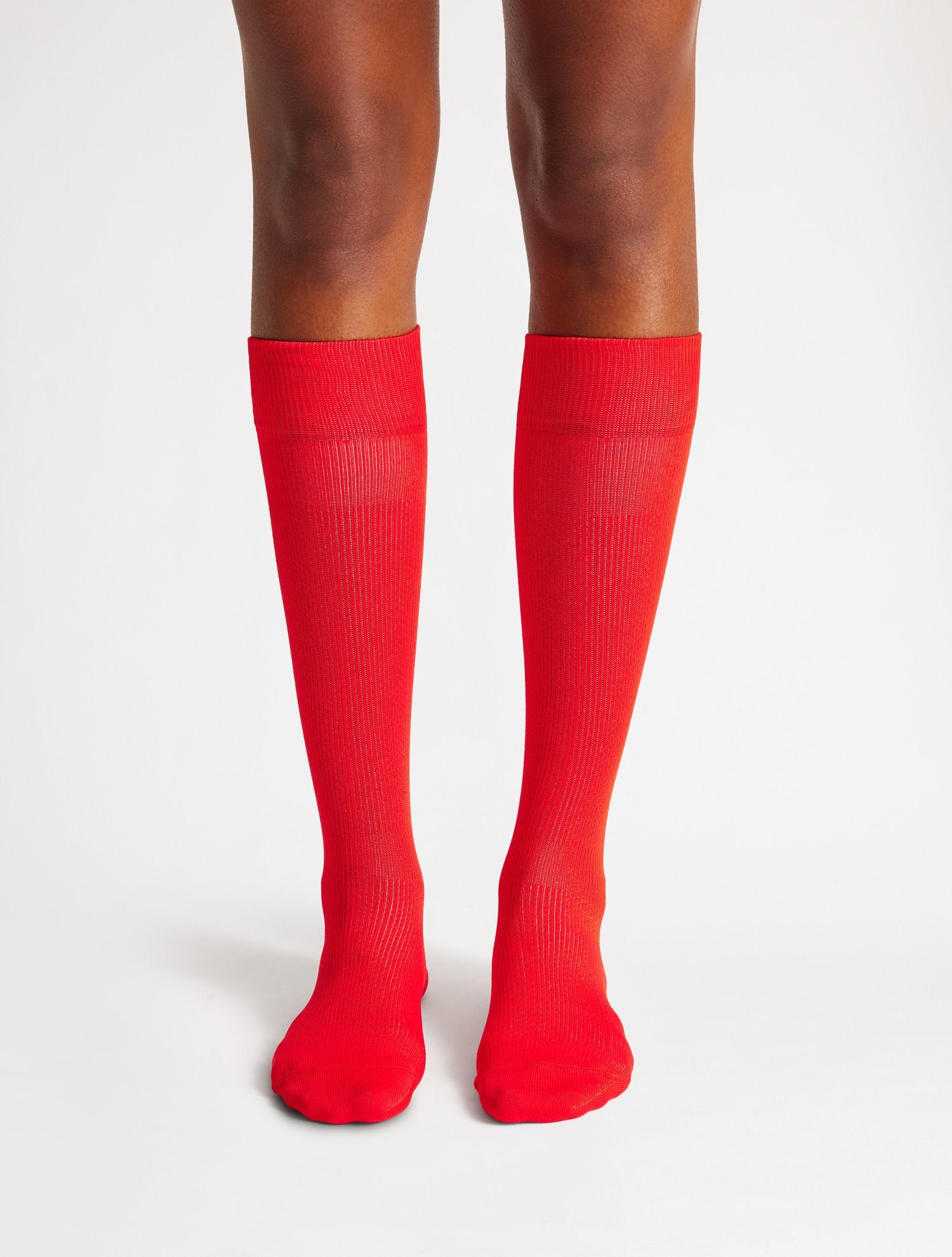 Chaussettes de ski sock pop coupe regular FUSALP Rouge