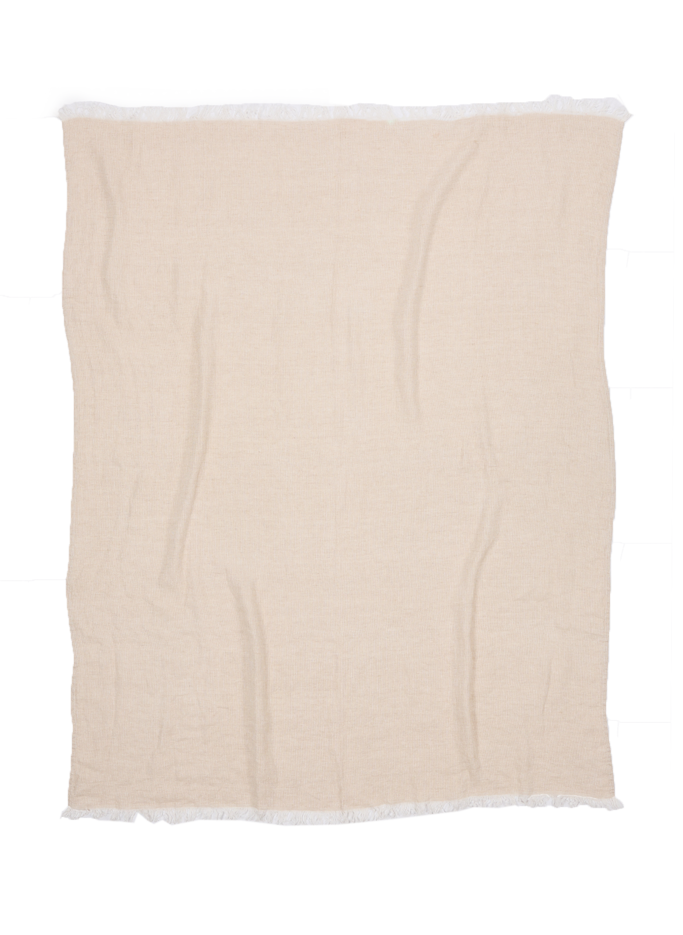 Plaid léger en lin AU PRINTEMPS PARIS Beige