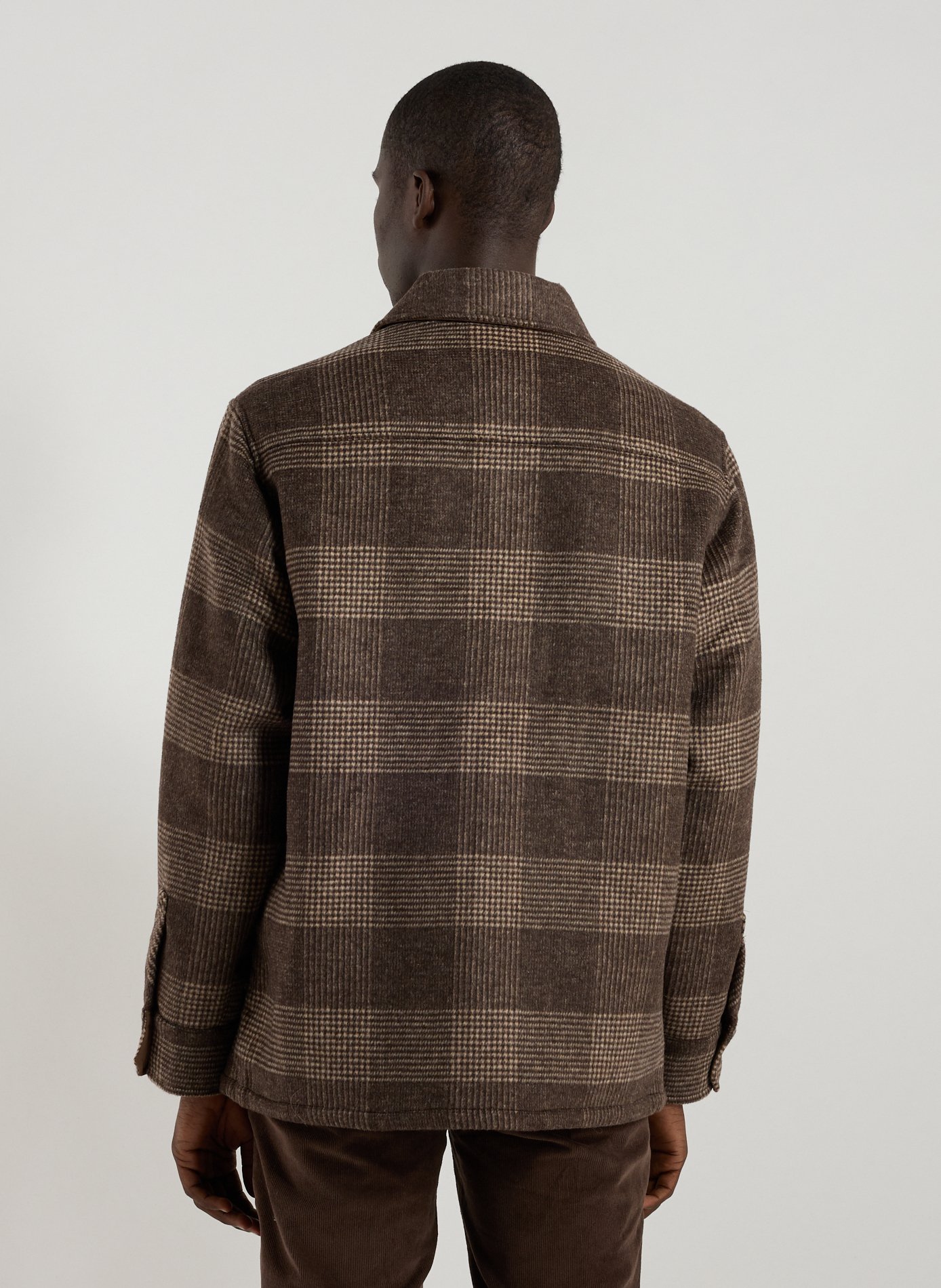 Check overshirt HOLZWEILER Brown