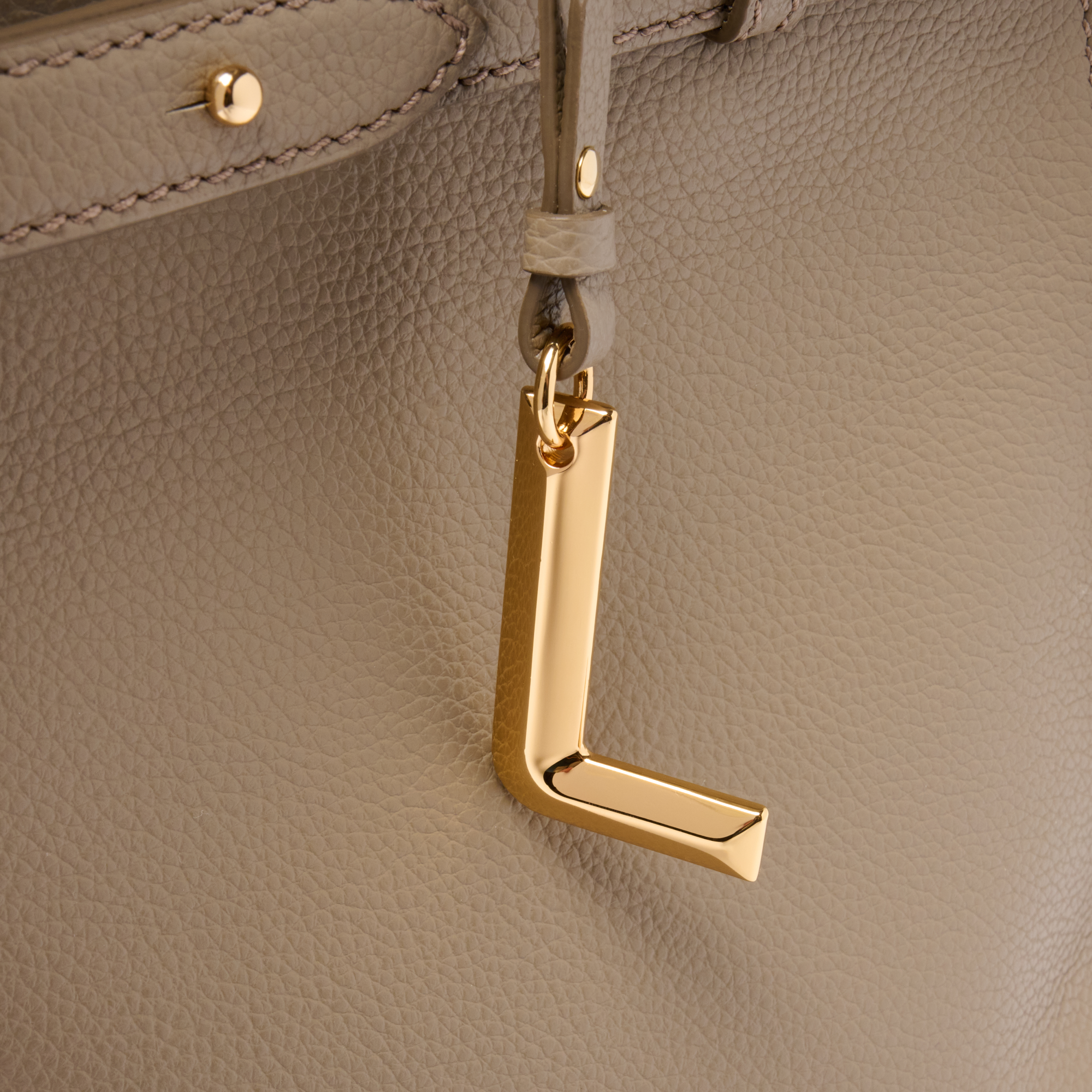 Sac carryall zippé m faubourg de lancel en cuir LANCEL Beige