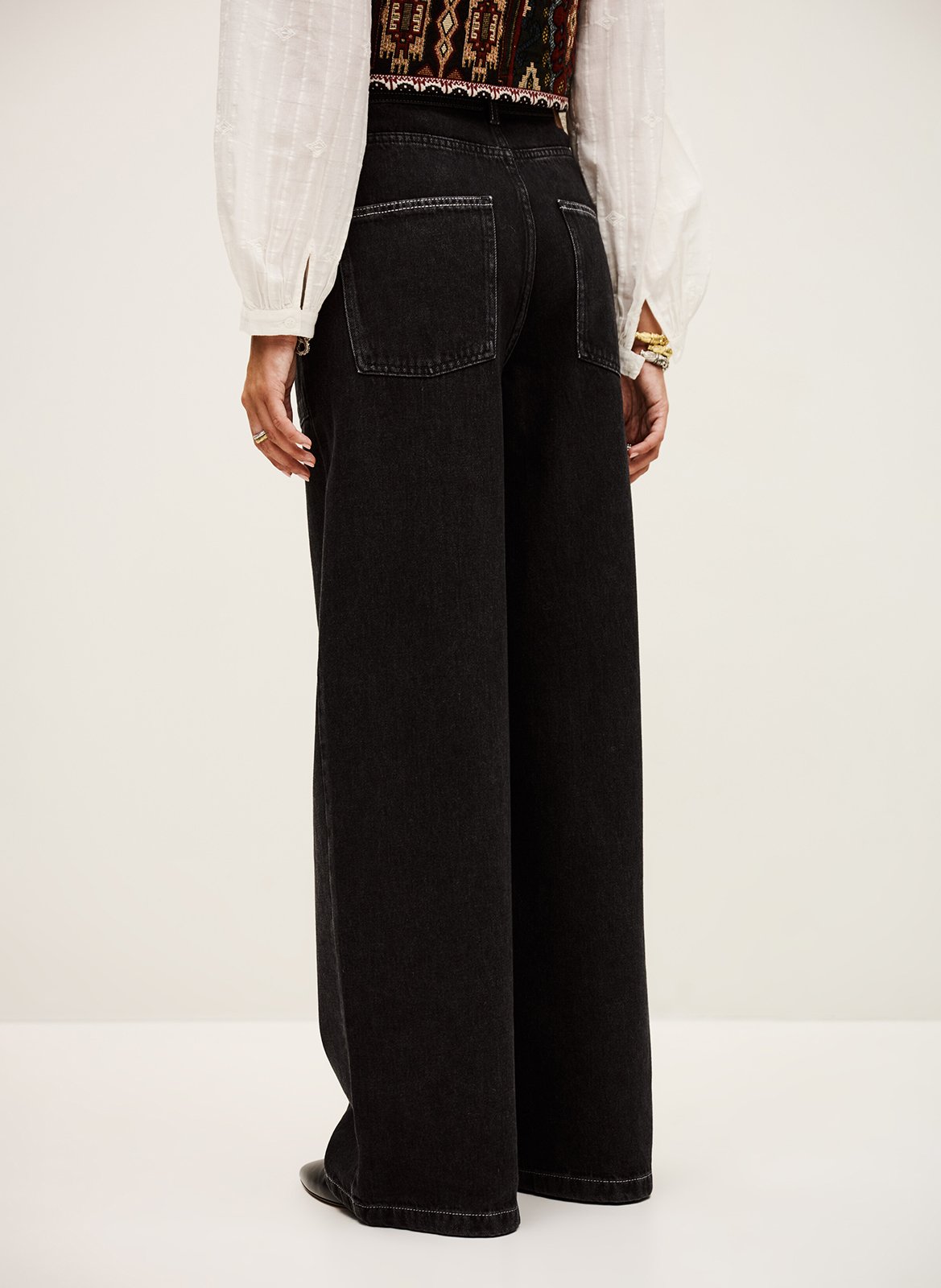 Jean large noel BA&SH Noir