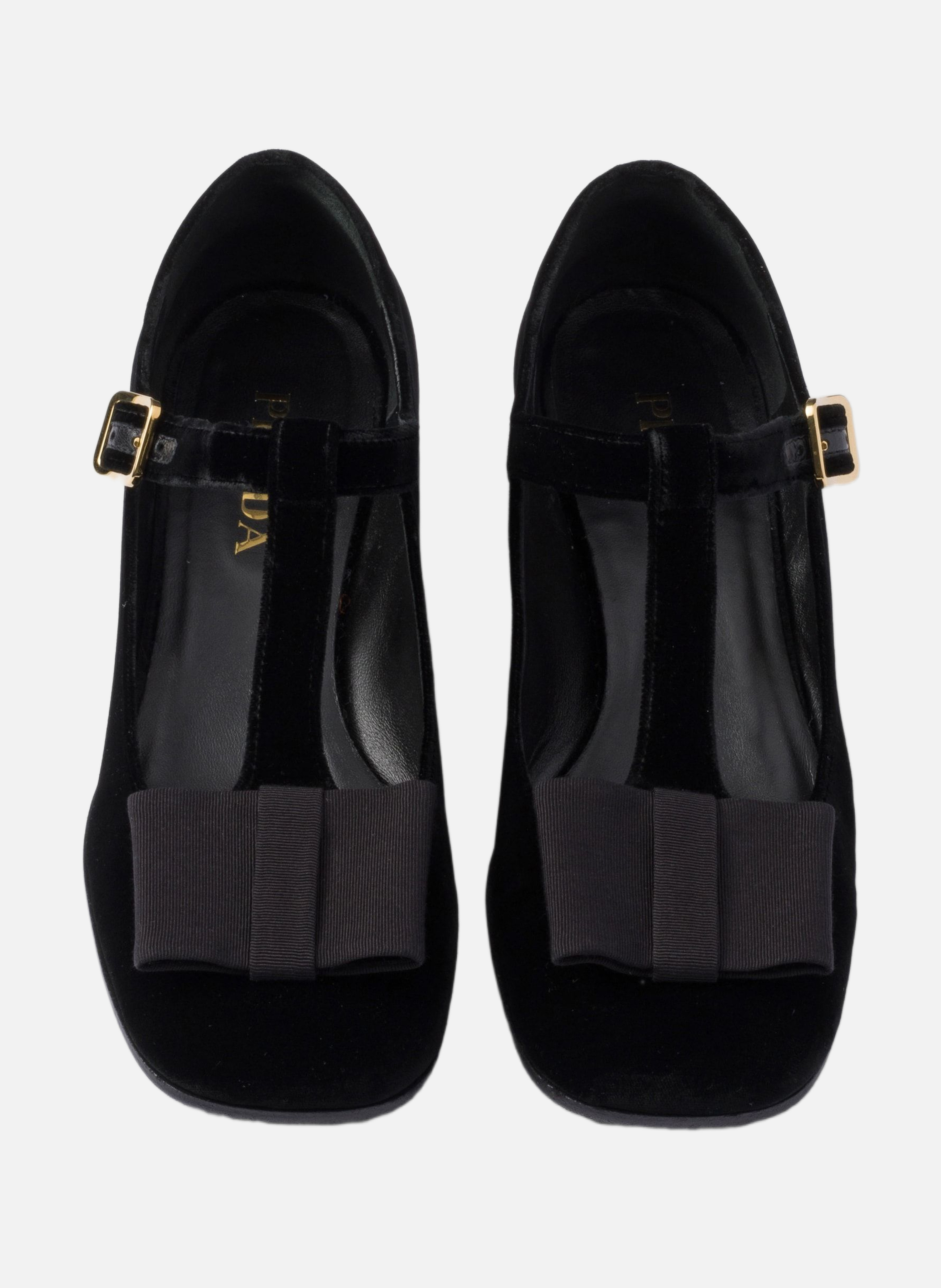 Escarpins en velours PRADA Noir