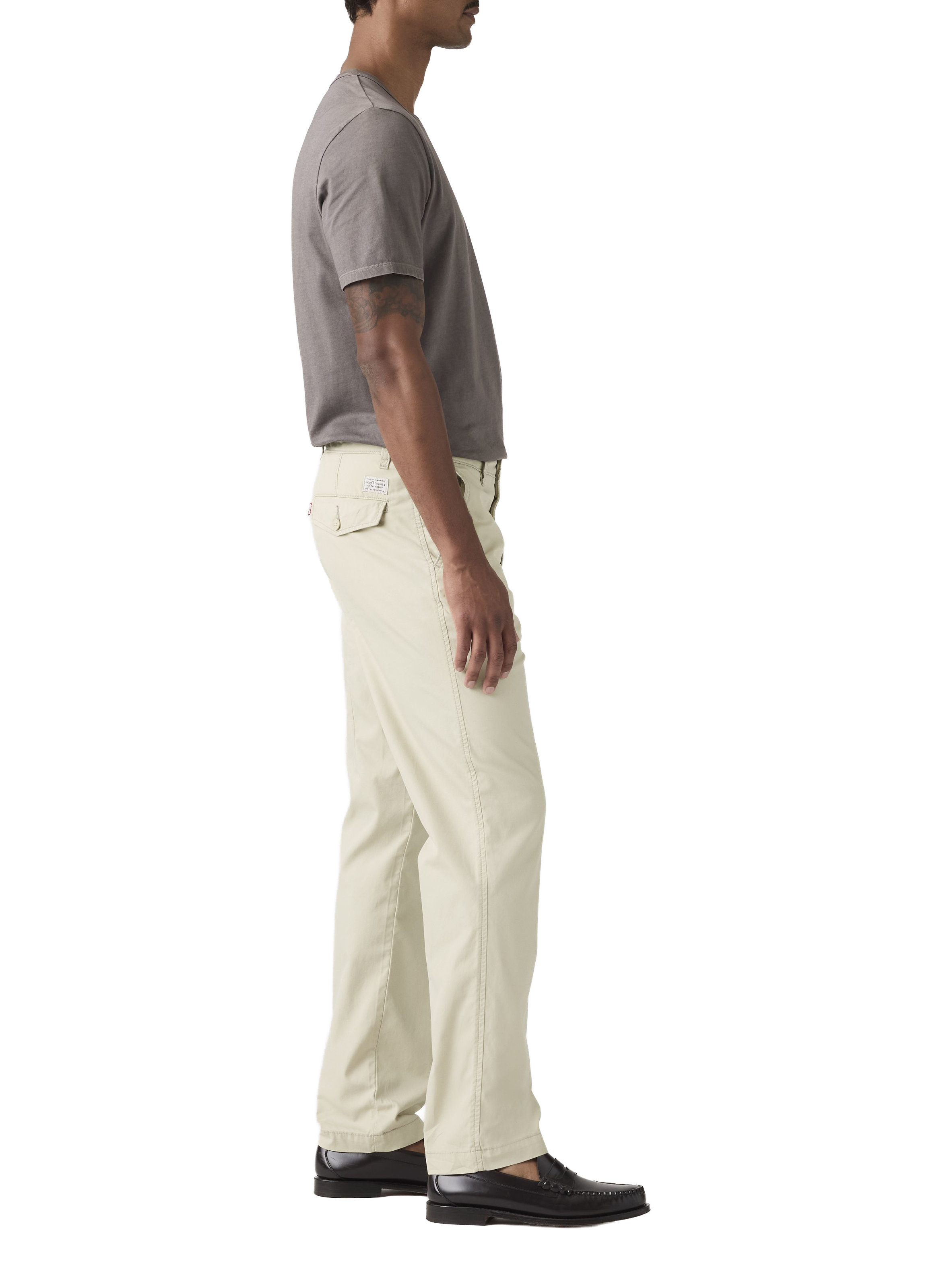 Cotton and linen chino trousers LEVI'S Beige