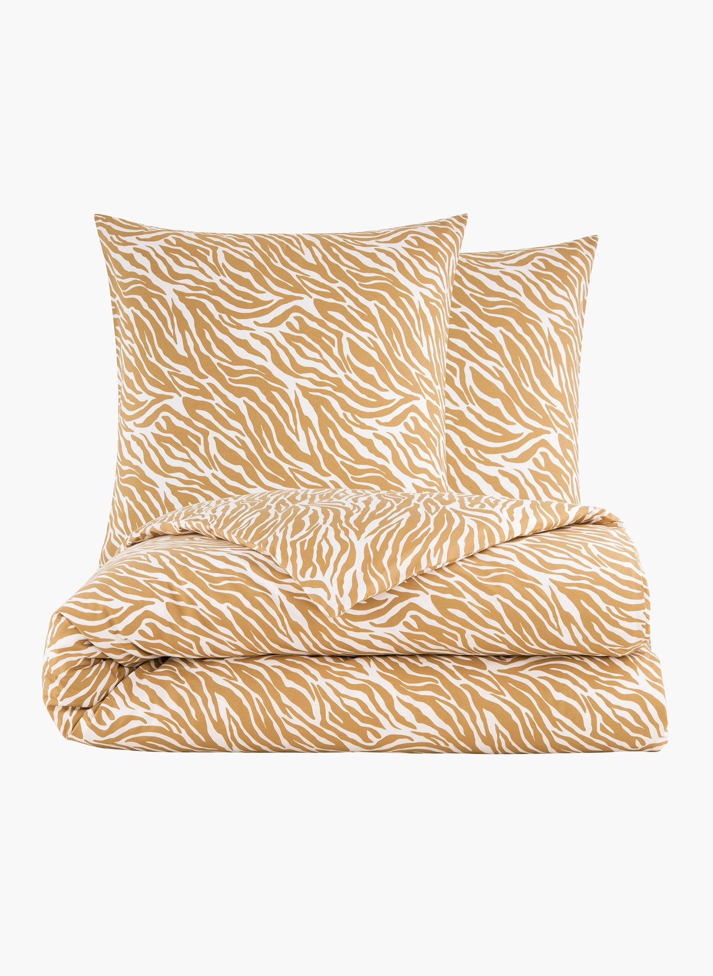 Pack housse de couette + taie(s) d'oreiller le zebre ANNE DE SOLENE Marron