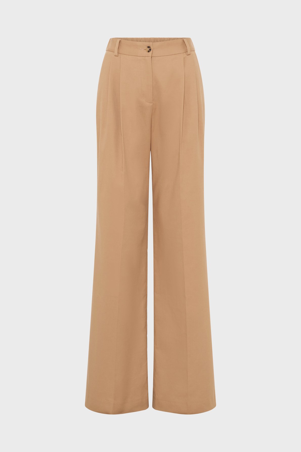 Pantalon en coton à pinces - azra GERARD DAREL Marron
