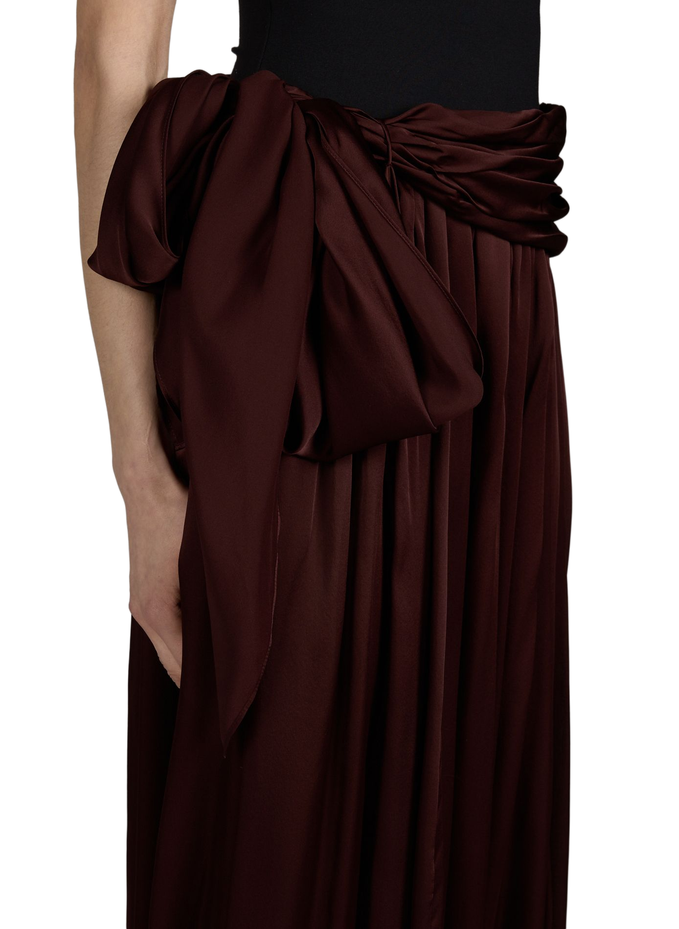 Pantalon drapé Luna en soie ZIMMERMANN Rouge