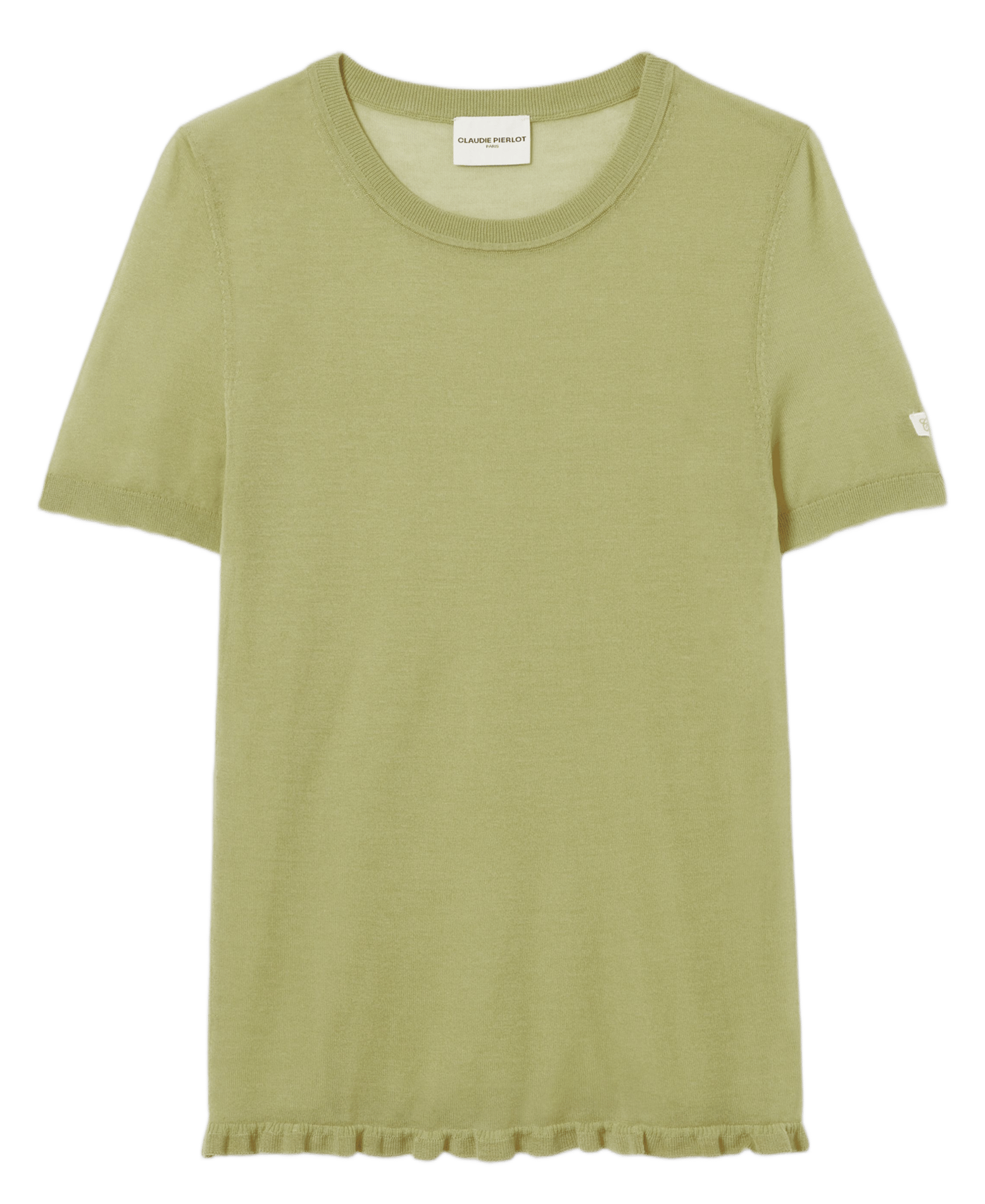 Pull ajusté col rond CLAUDIE PIERLOT Vert