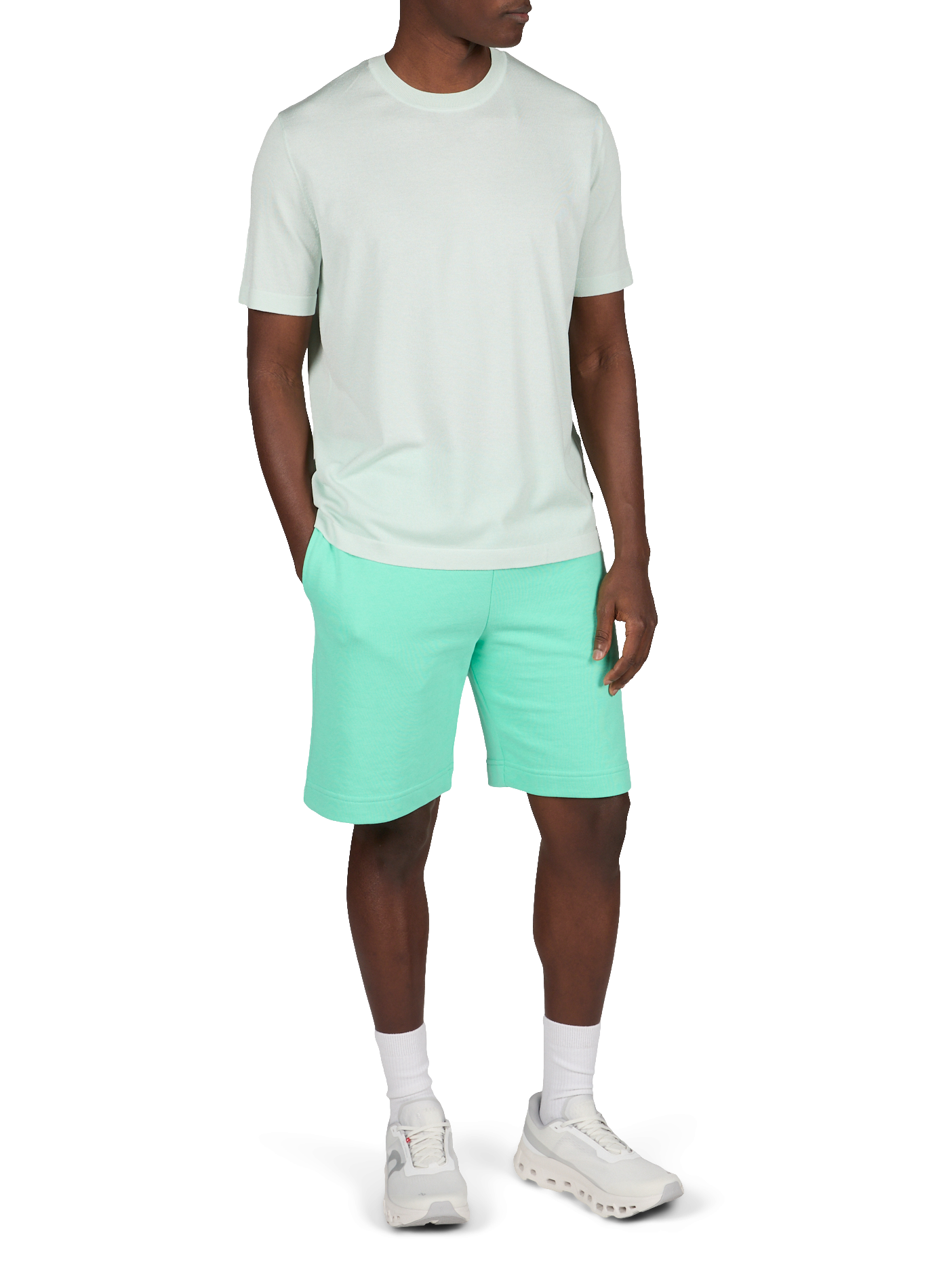 T-shirt Juste à col rond GERTRUDE ET GASTON Green