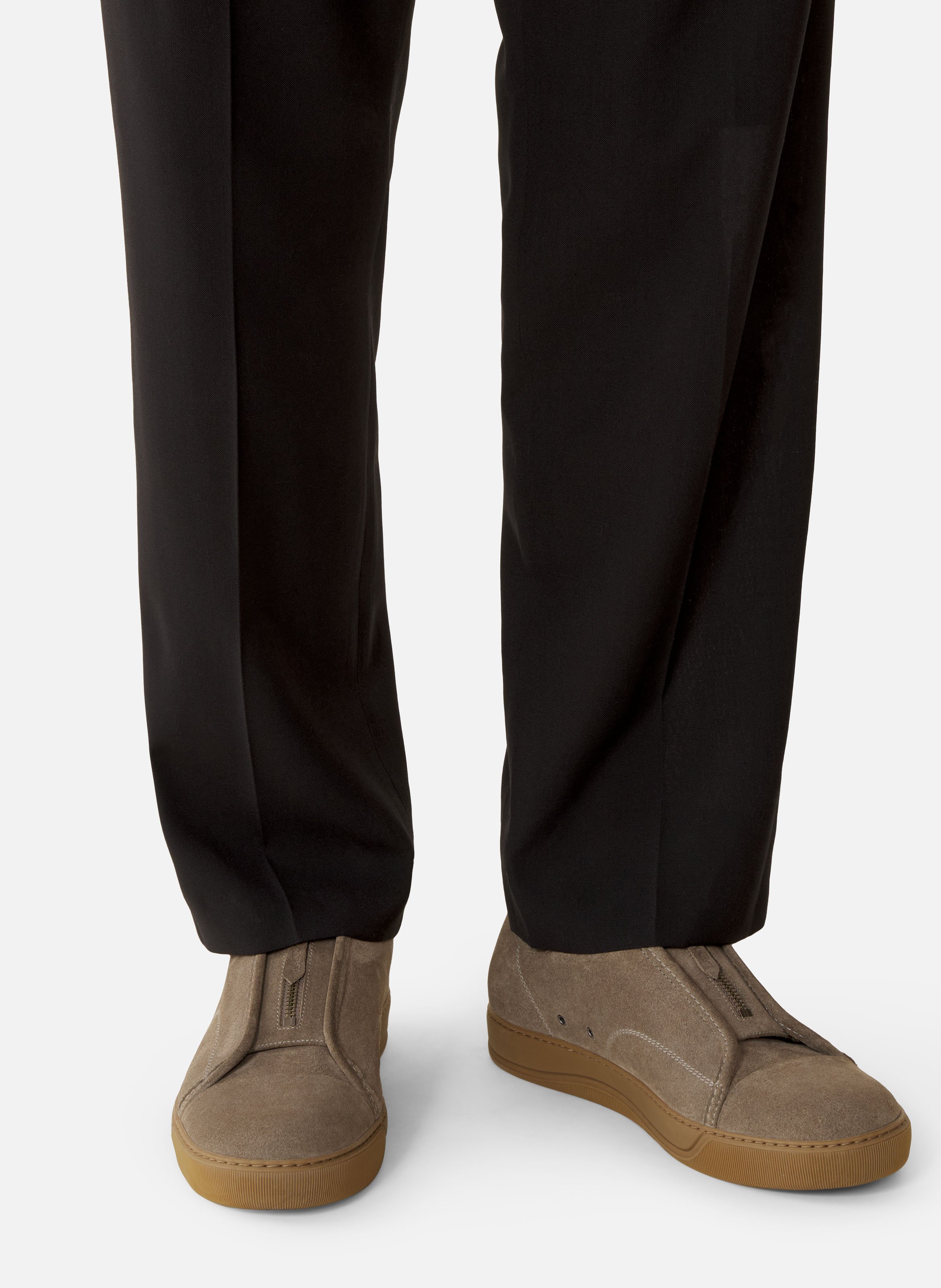 Sneakers dbb1 zip en suede LANVIN Vert