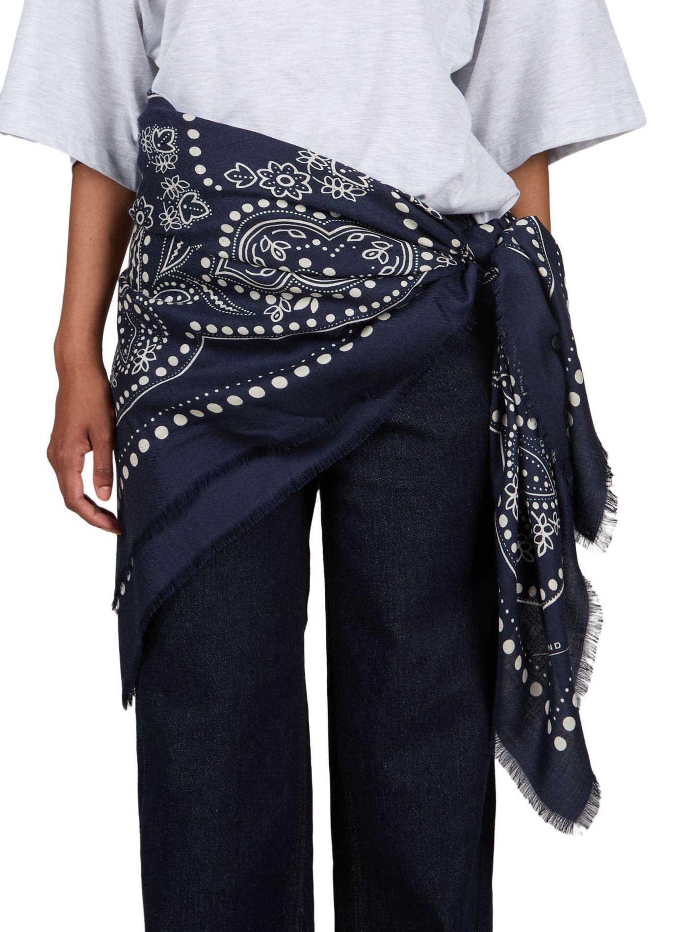 Printed wool and silk scarf MAX MARA WEEK END Multicolour