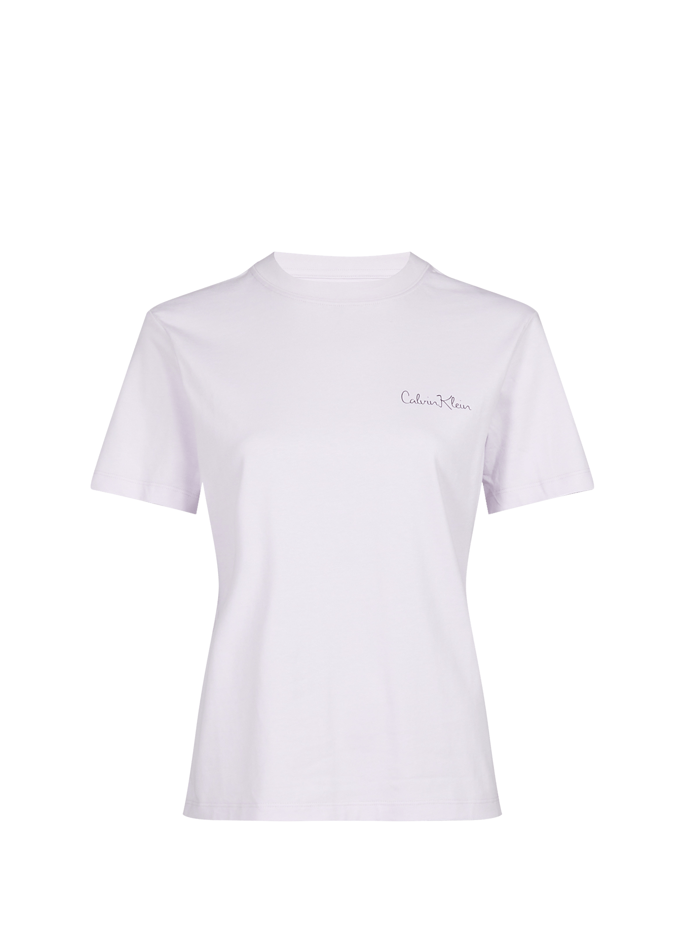 Plain cotton t-shirt CALVIN KLEIN Purple