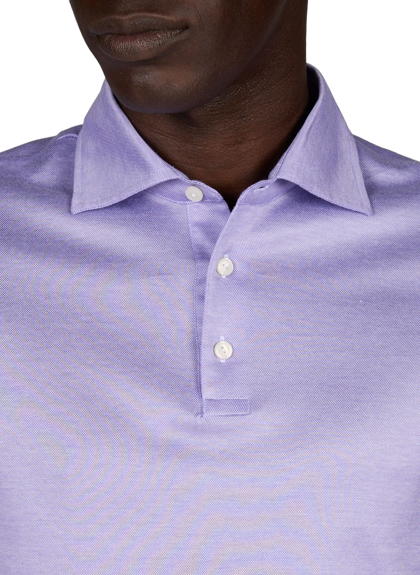 Kurzarm-Poloshirt aus Baumwolle ETON Violett
