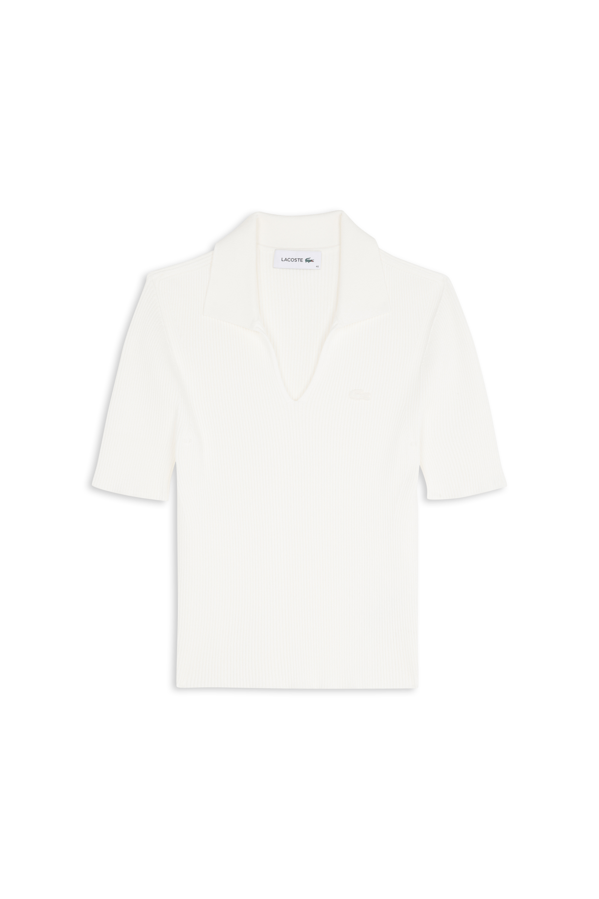 Polo tricot LACOSTE Blanc