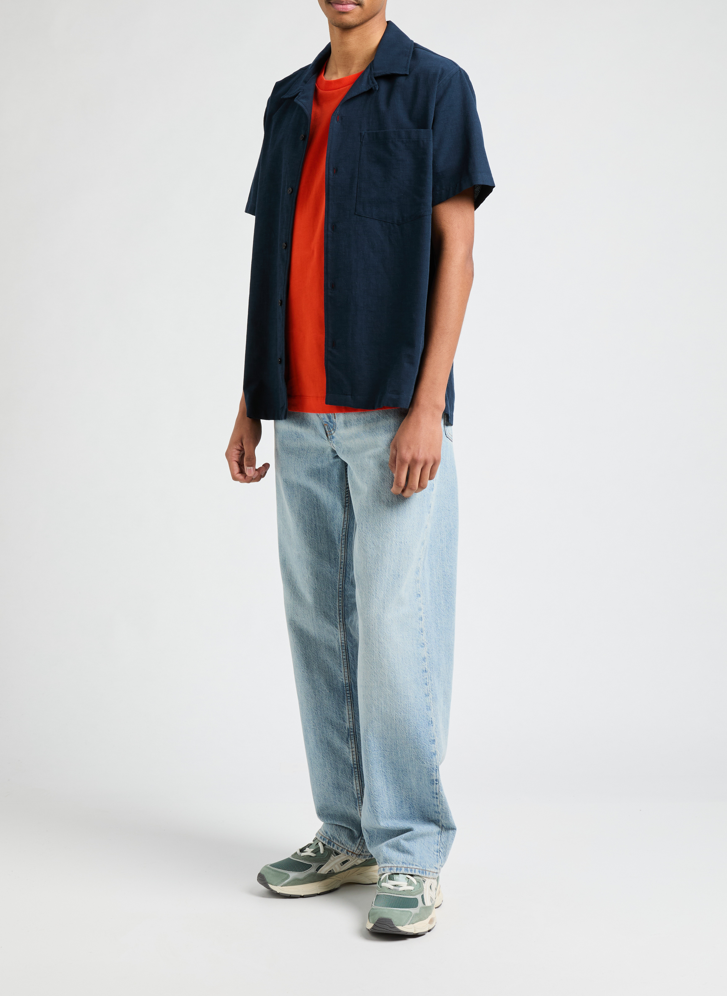 Chemise en coton AU PRINTEMPS PARIS Bleu