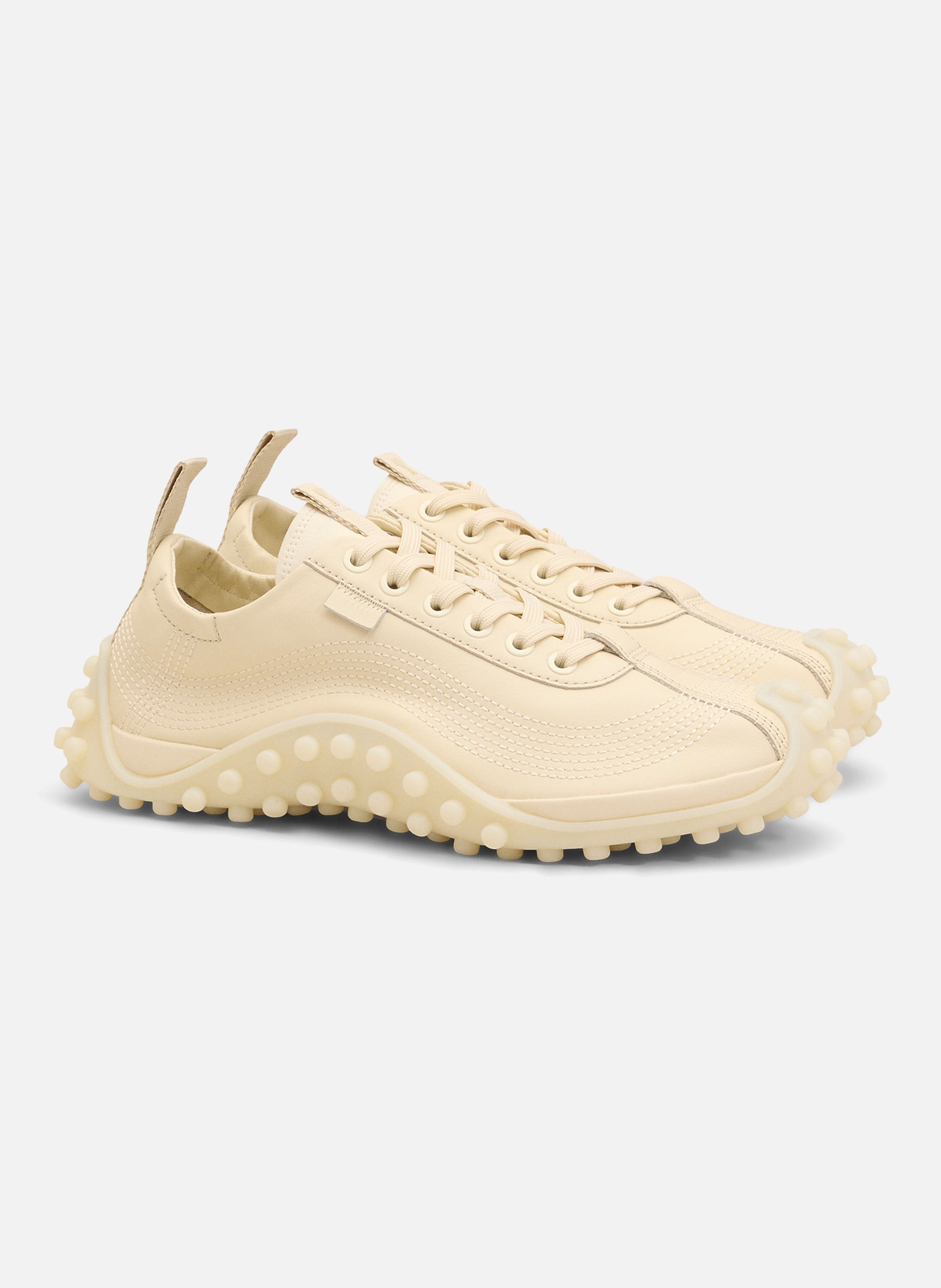 Sneakers mirage unisexes en cuir de veau AMI PARIS Blanc