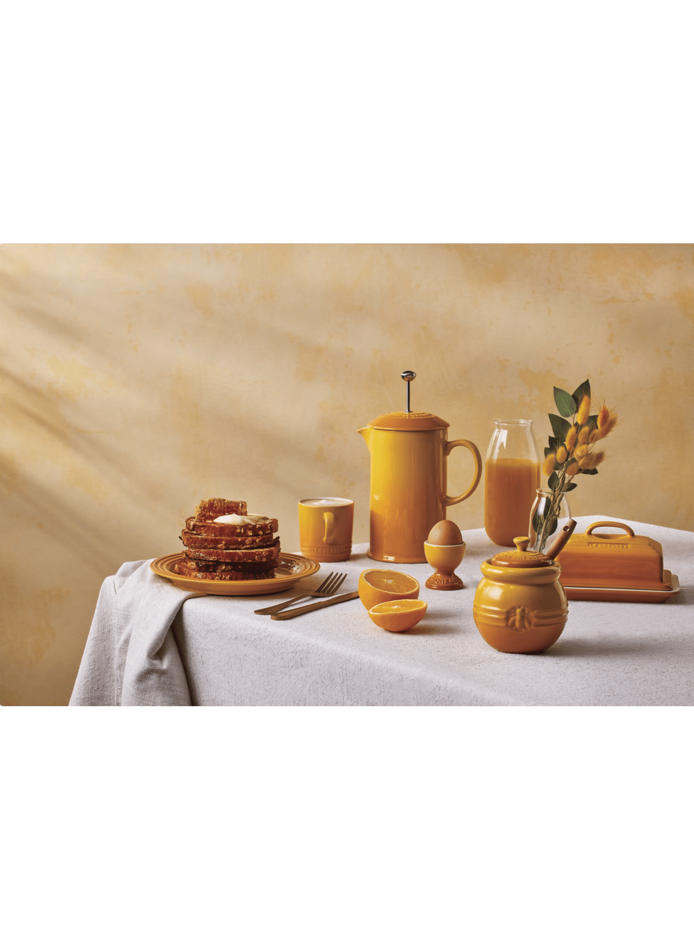 Eierbecher aus Keramik LE CREUSET Gelb