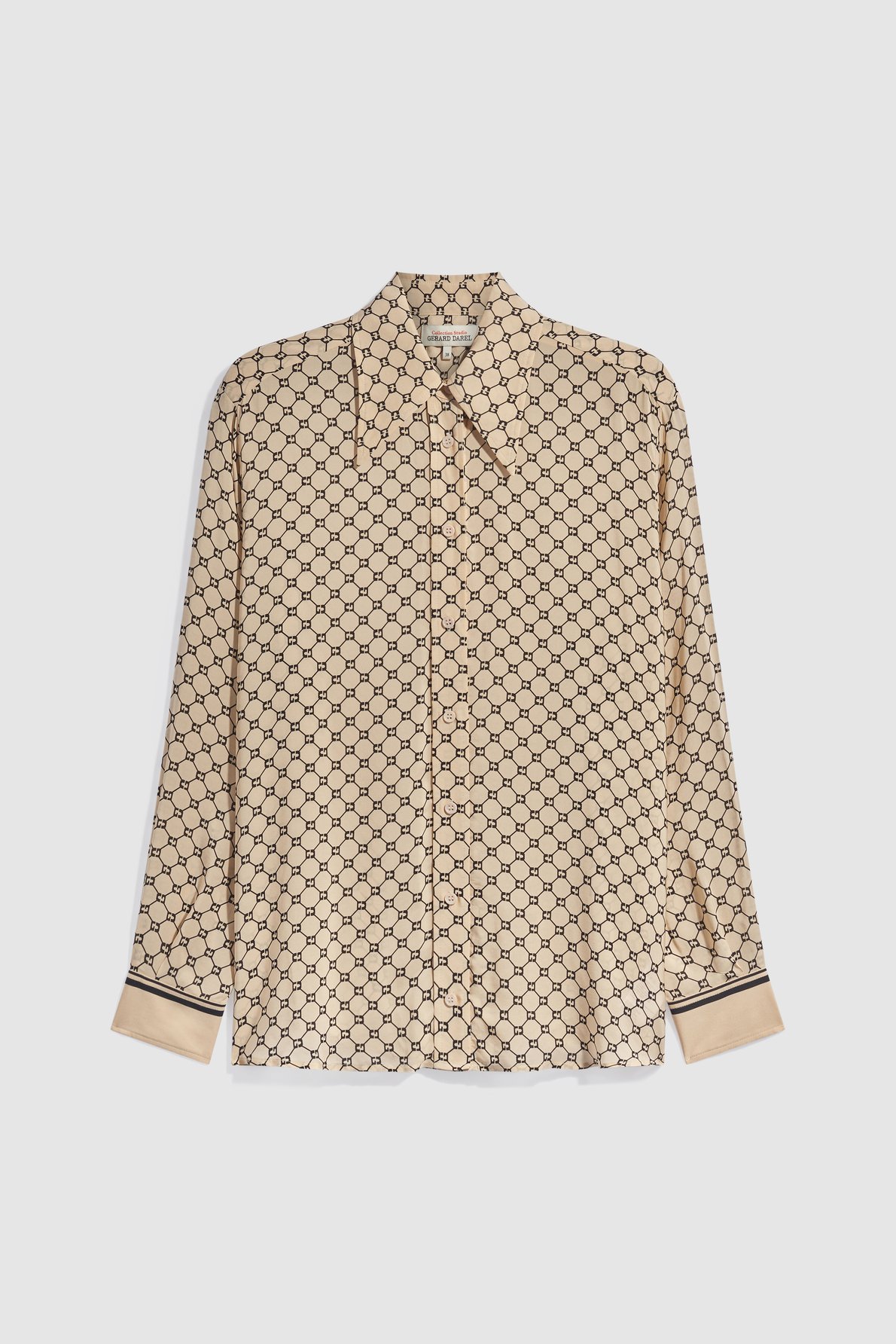 Chemise fluide à monogramme - jimi GERARD DAREL Beige