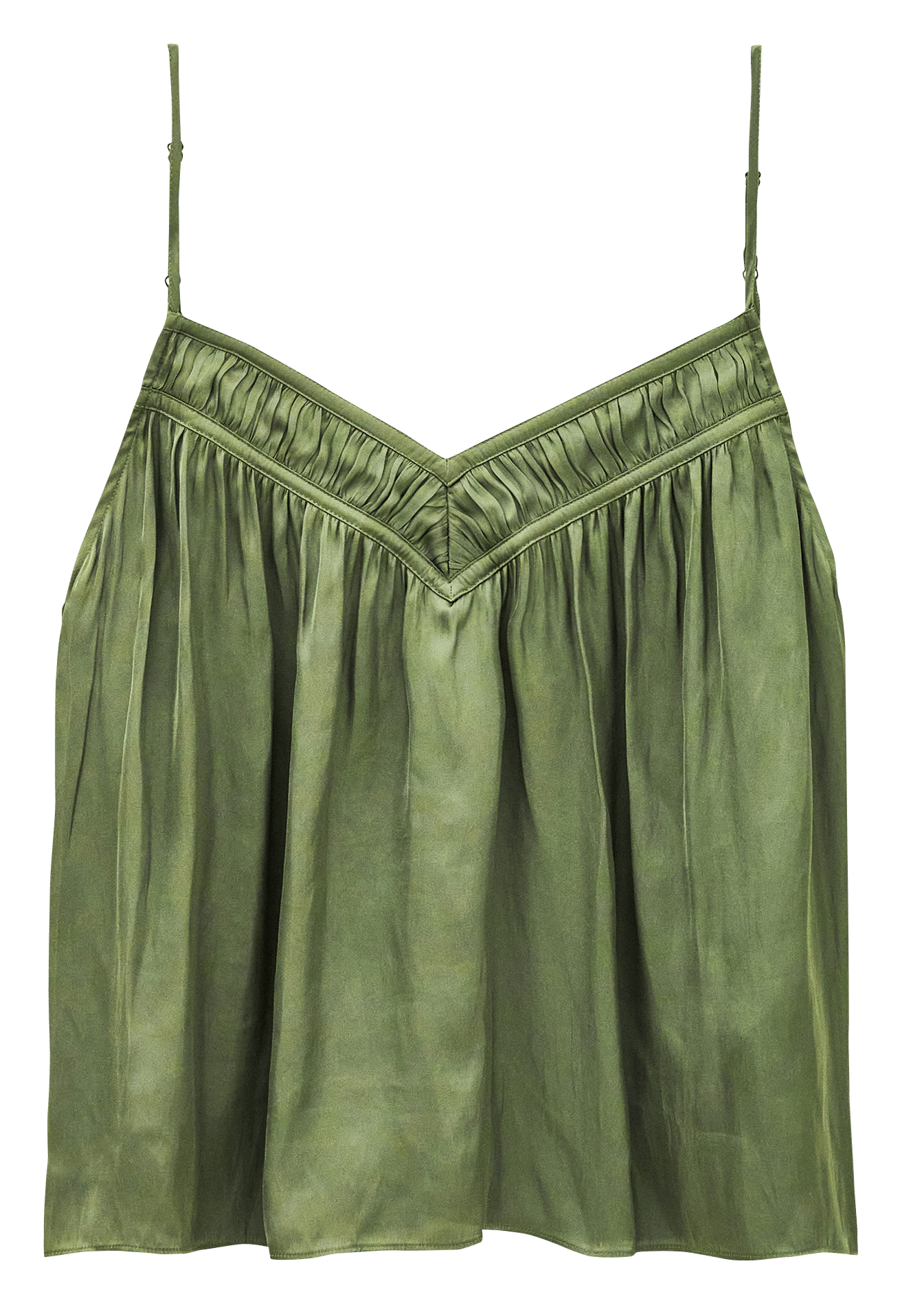 Top oversized V-hals Clovis BA&SH Kaki