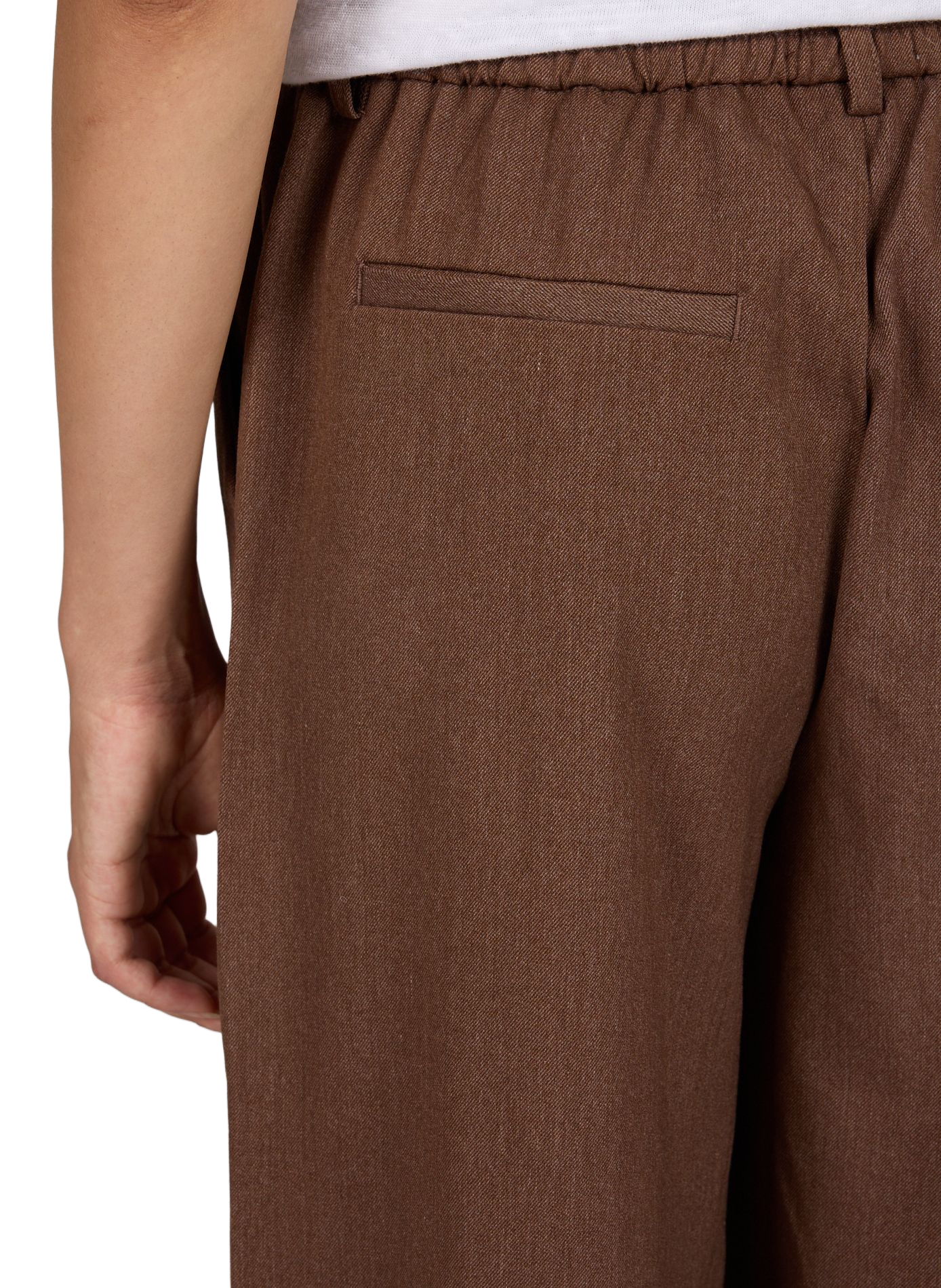 Hose mit elastischem Bund OBJECT Braun