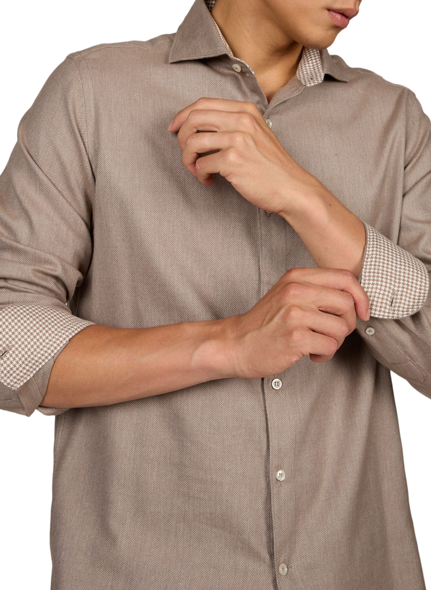 Cotton-blend shirt PAUL & SHARK Beige