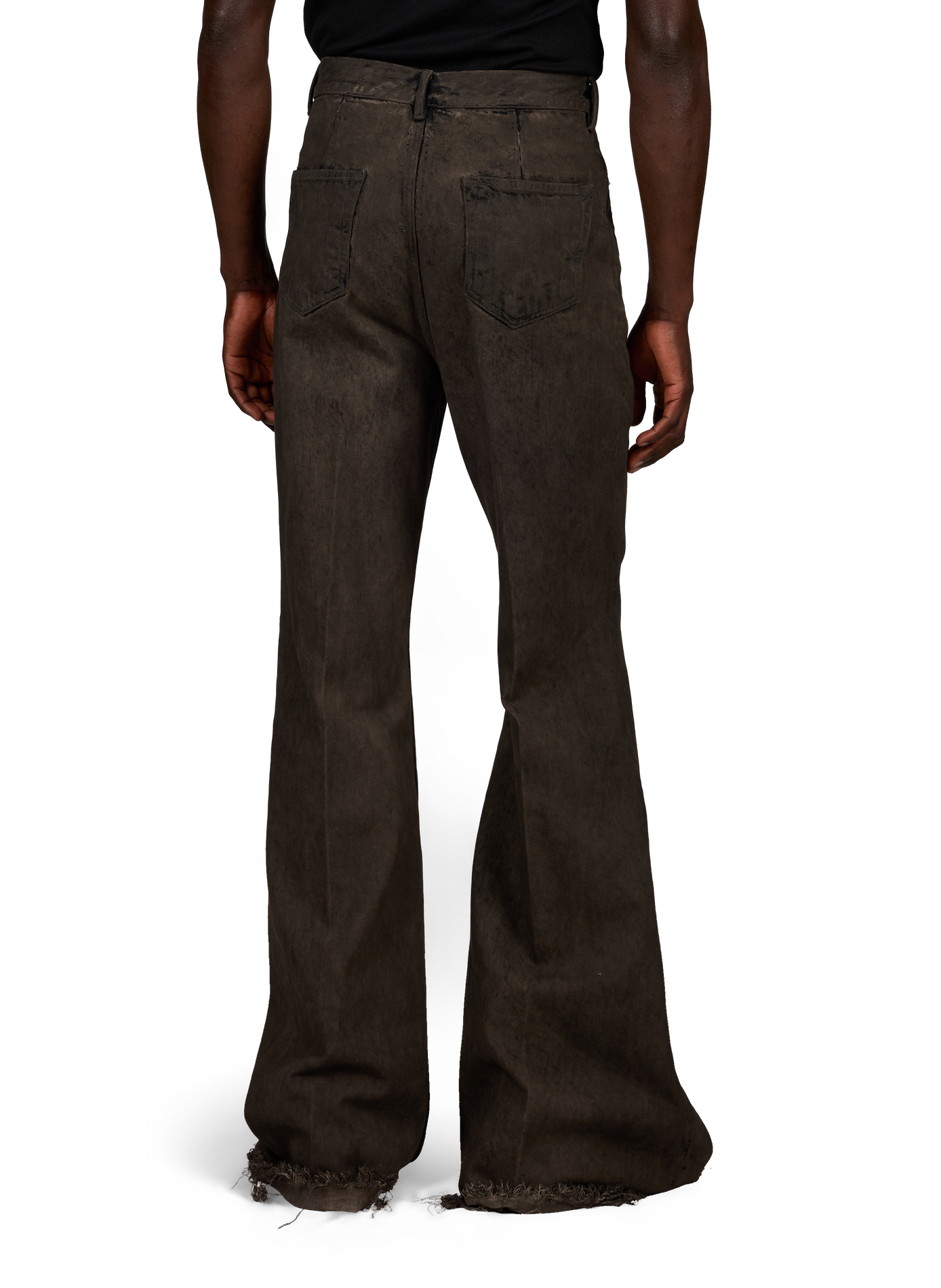 Bolan bootcut cotton jeans RICK OWENS Brown