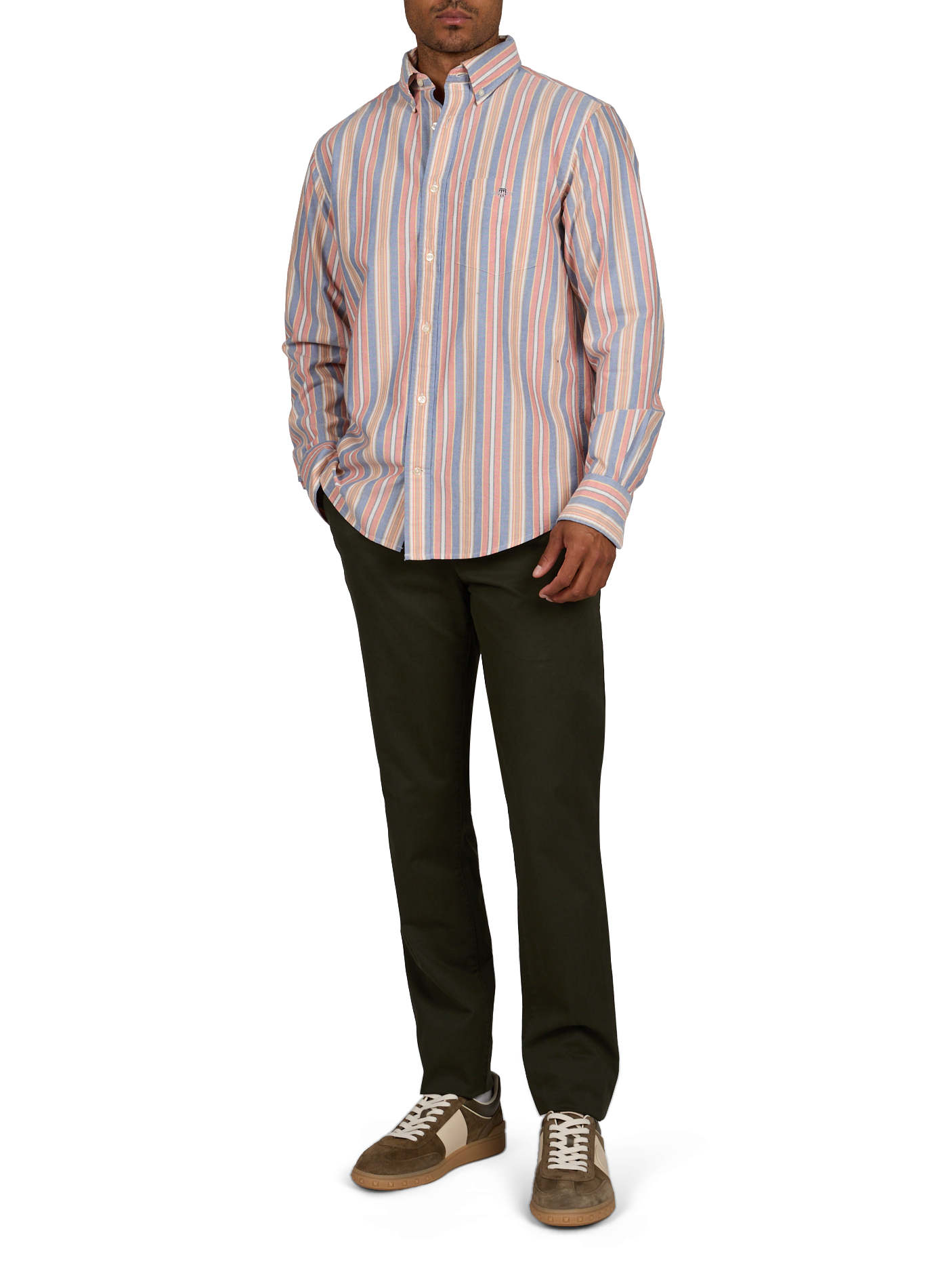 Chemise à rayures en coton GANT Multicolore