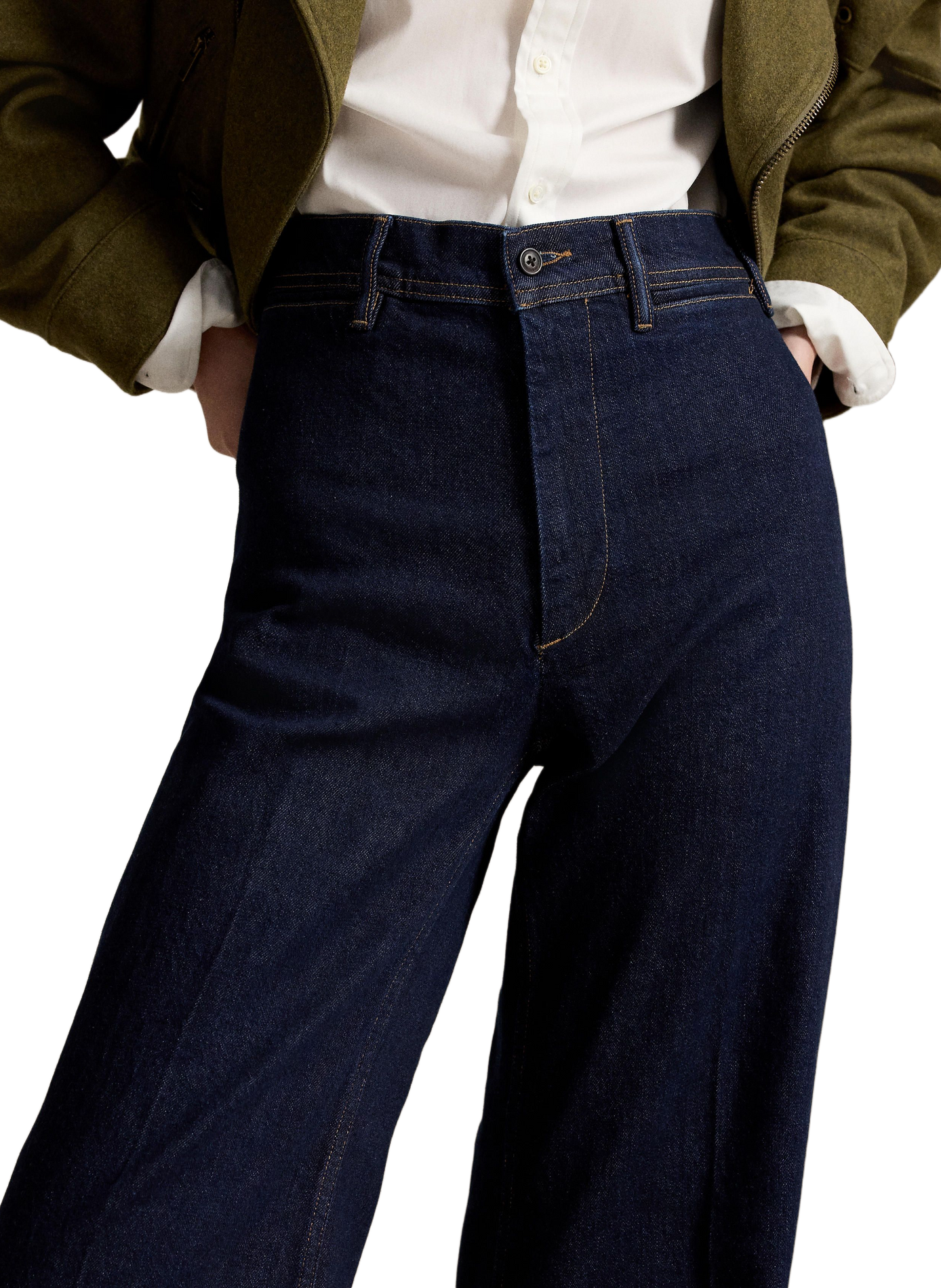 Boot-cut cotton blend jeans POLO RALPH LAUREN Blue